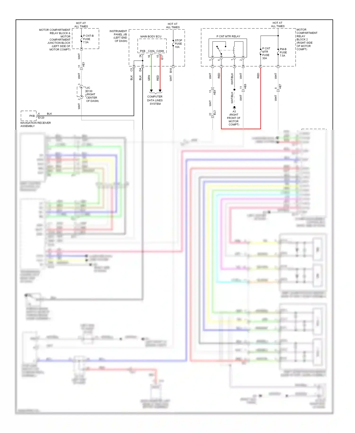 Toyota RAV4 IV (2012-2015) computer data lines system wiring diagram  (87 of 110)