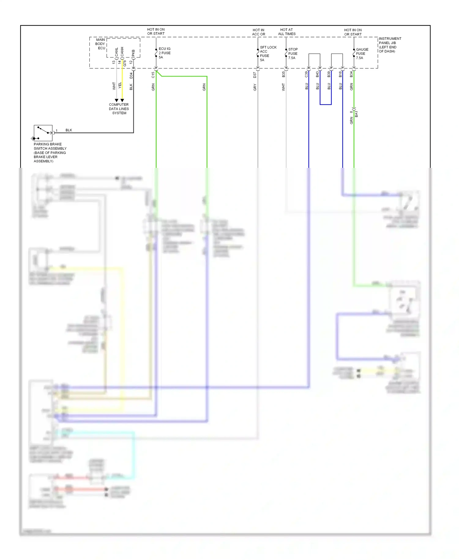 Toyota RAV4 IV (2012-2015) computer data lines system wiring diagram  (88 of 110)