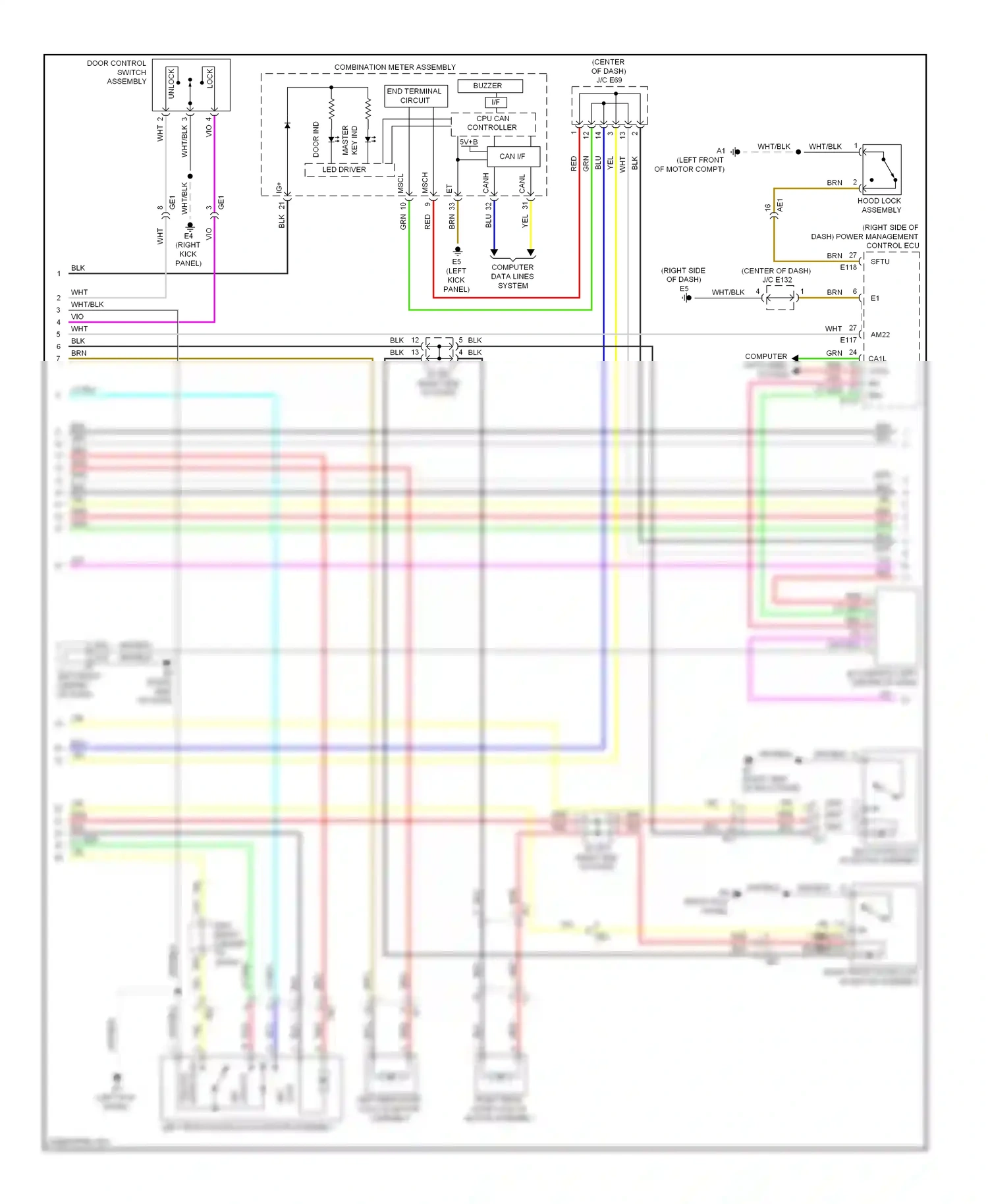 Toyota RAV4 IV (2012-2015) cpu can controller wiring diagram  (2 of 3)