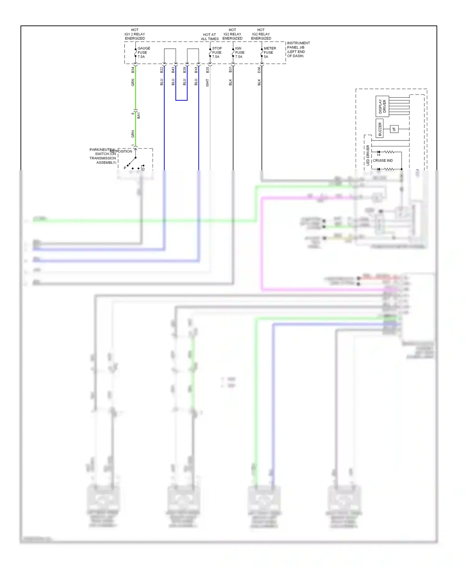 Toyota RAV4 IV (2012-2015) engine compt) wiring diagram  (1 of 2)