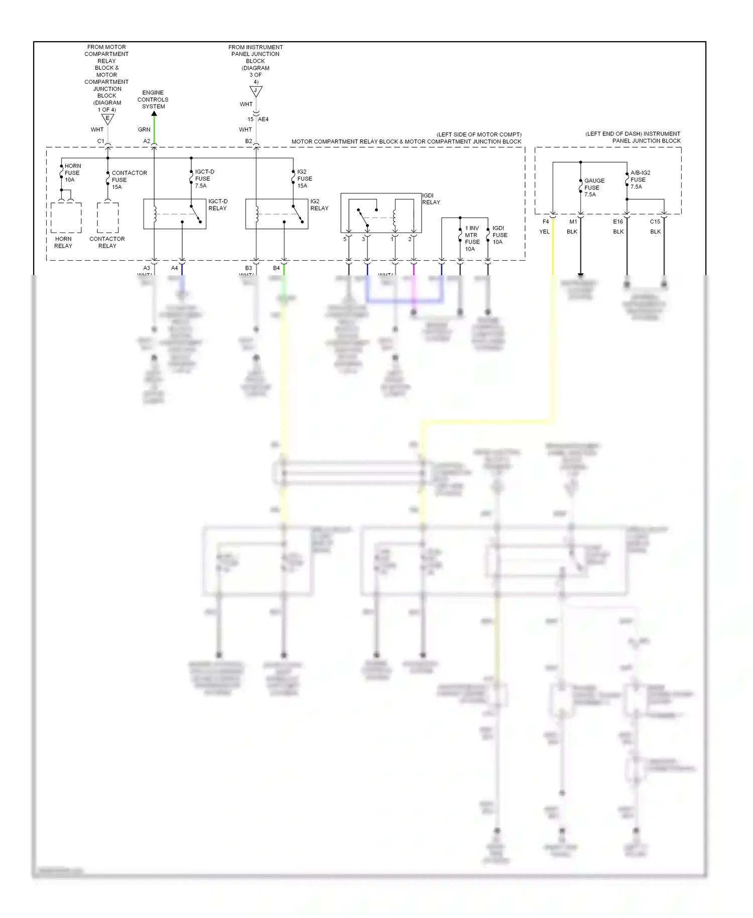 Toyota RAV4 IV (2012-2015) engine controls, computer data lines systems wiring diagram  (1 of 1)