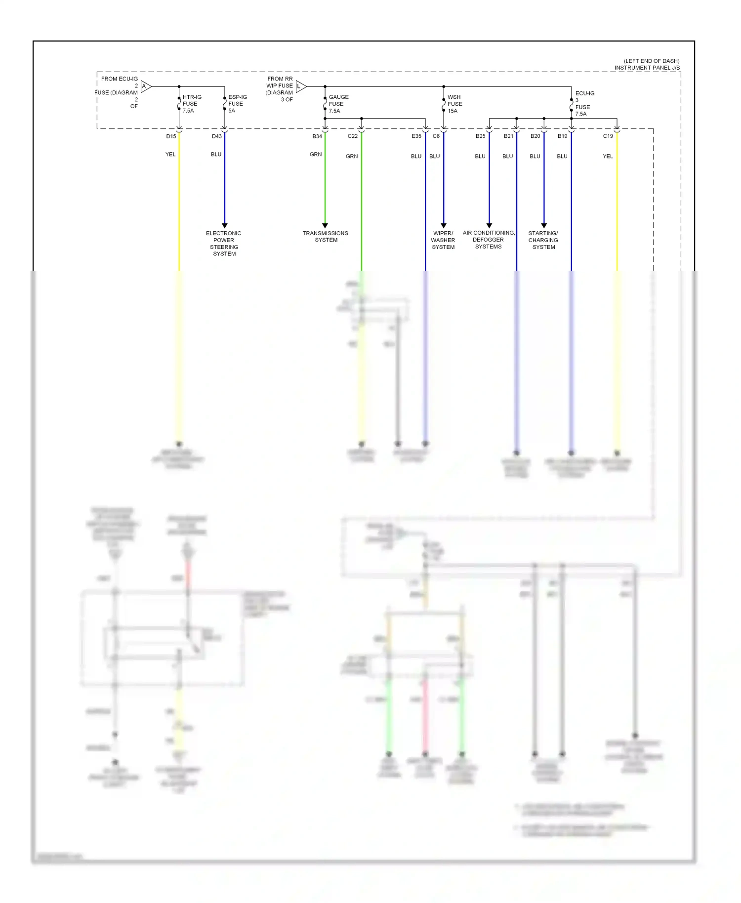 Toyota RAV4 IV (2012-2015) engine controls system wiring diagram  (8 of 8)