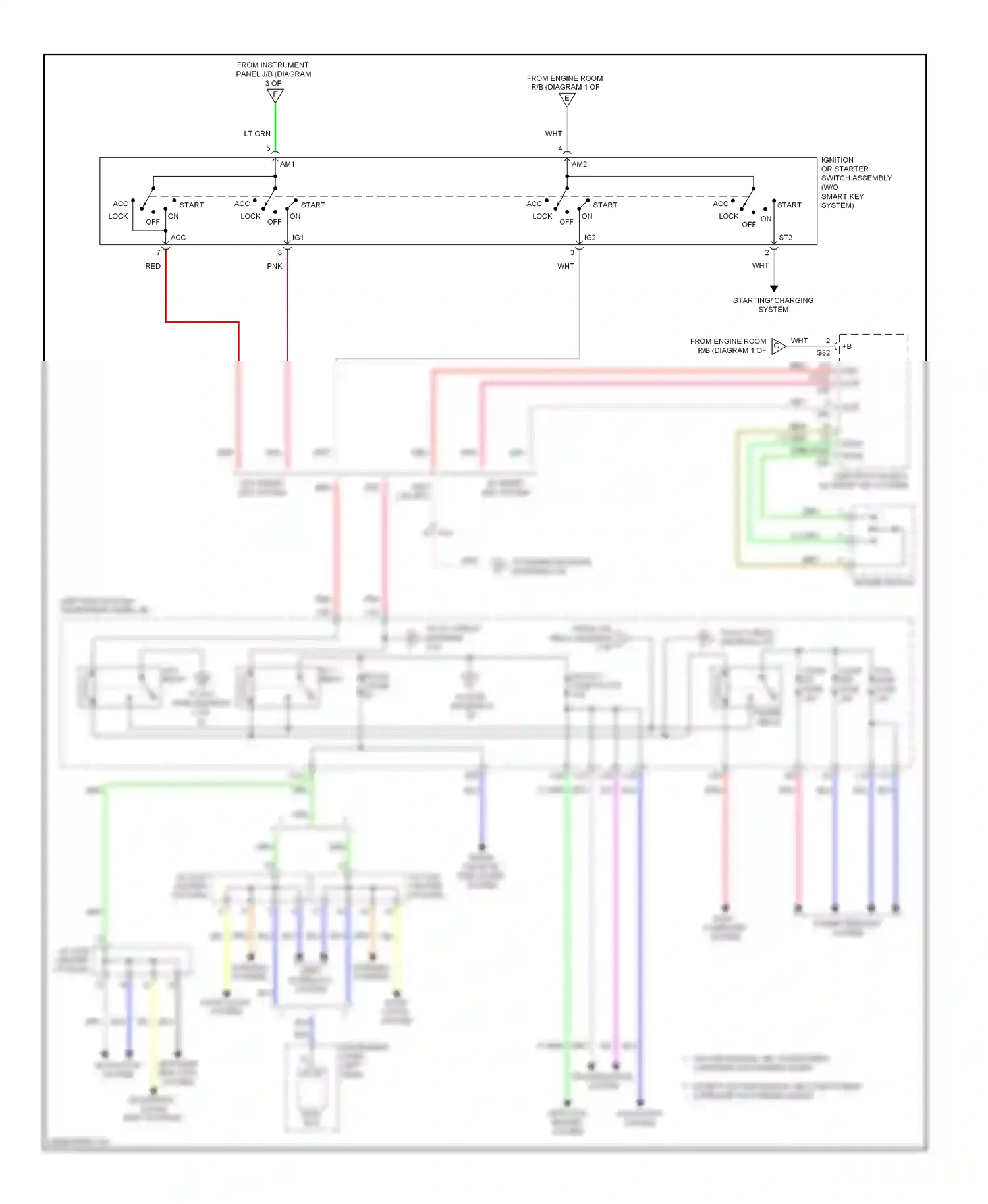 Toyota RAV4 IV (2012-2015) engine switch wiring diagram  (4 of 6)