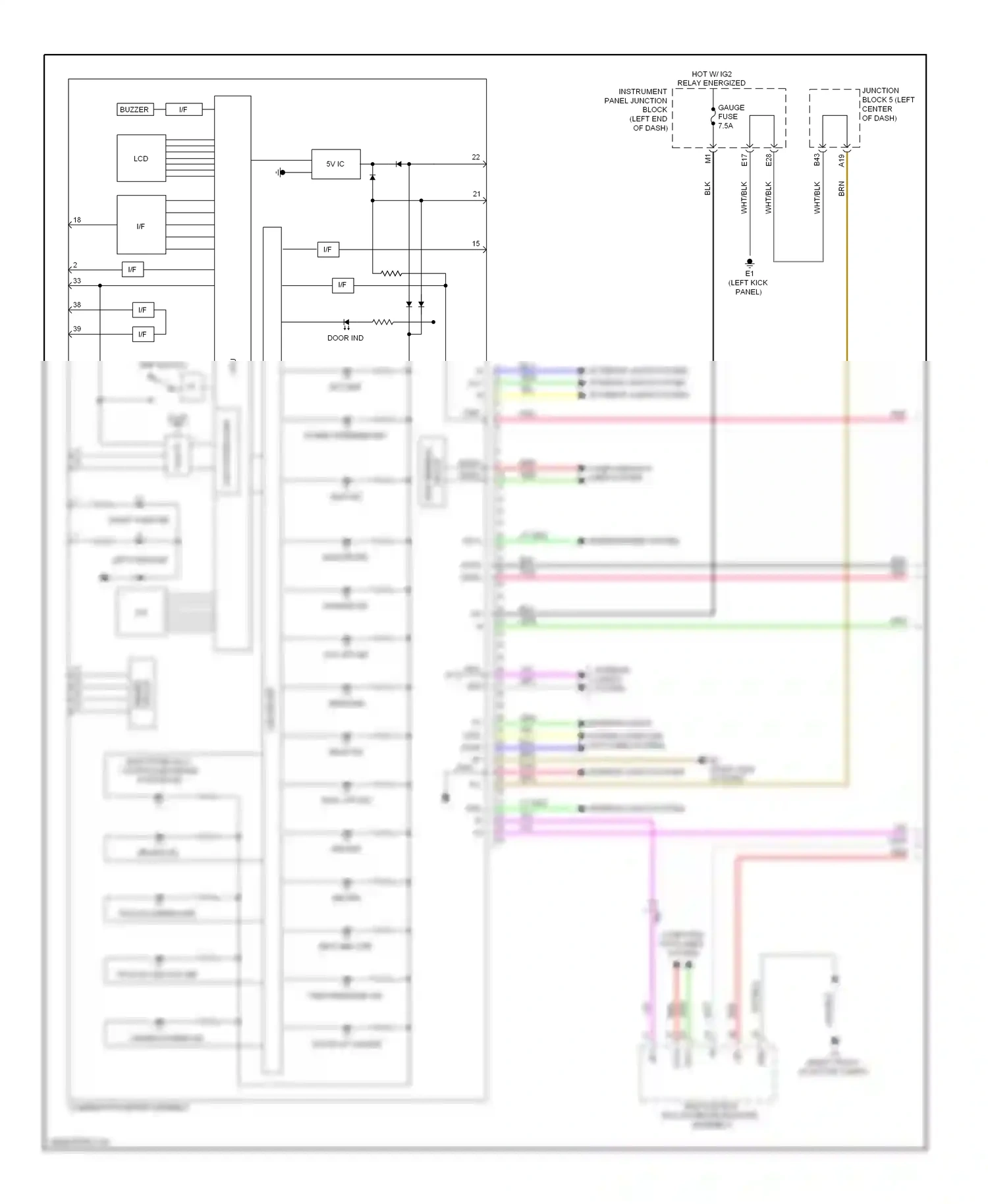 Toyota RAV4 IV (2012-2015) interior lights system computer data lines system wiring diagram  (1 of 1)