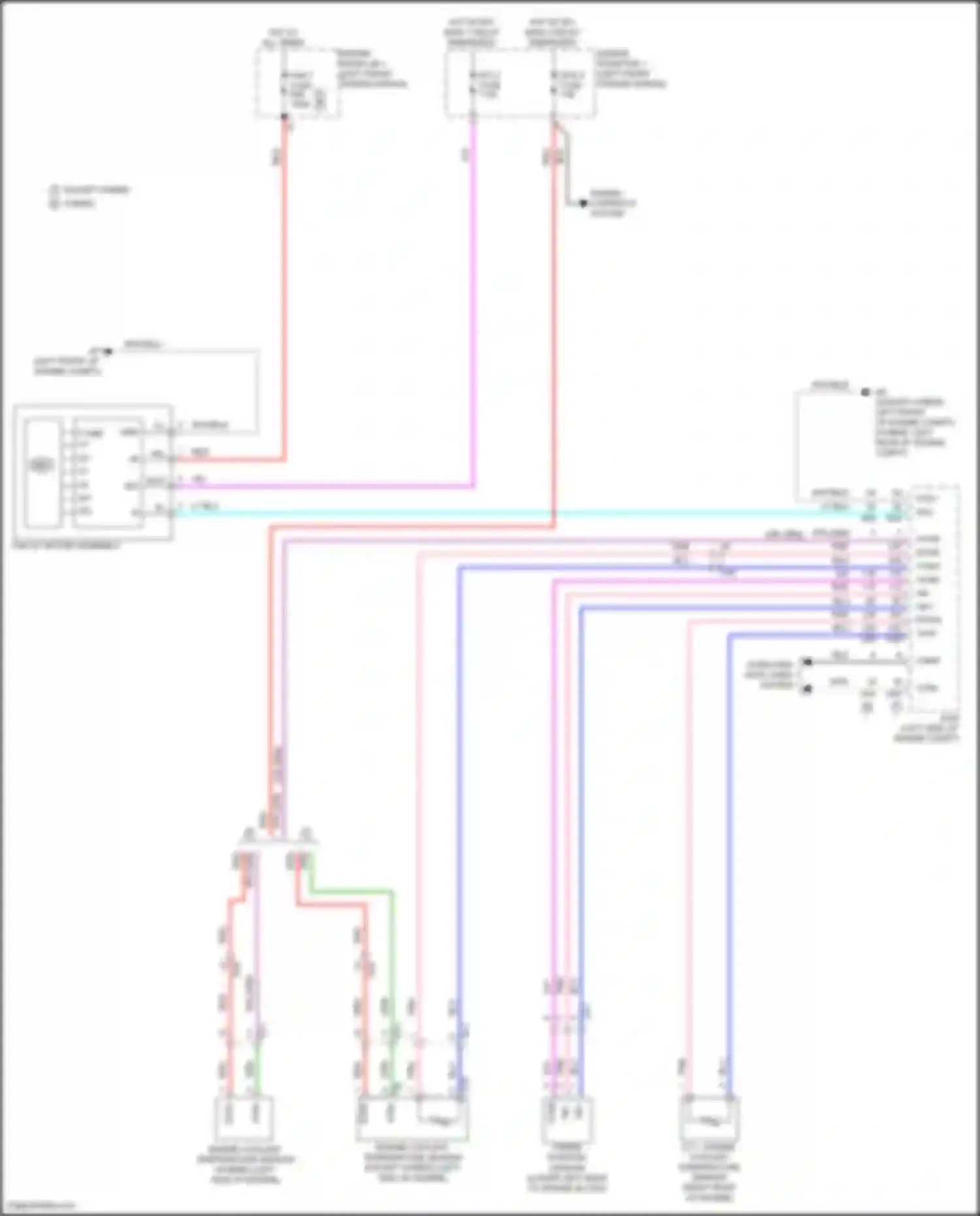 RAV4 Toyota V (2018-2024): Cooling fan circuit