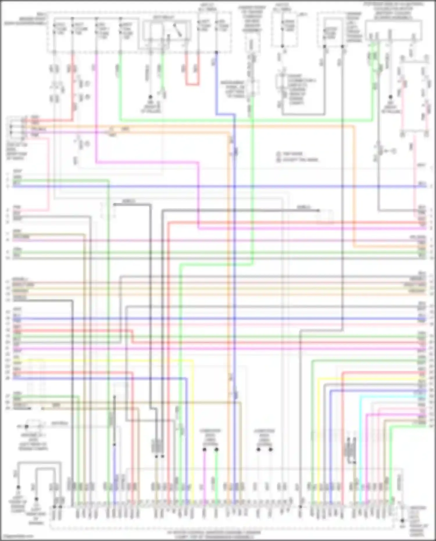 RAV4 Toyota V (2018-2024): Wiring diagram engine performance 2.5l hybrid, hybrid system circuit, lithium-ion battery (2 of 7)