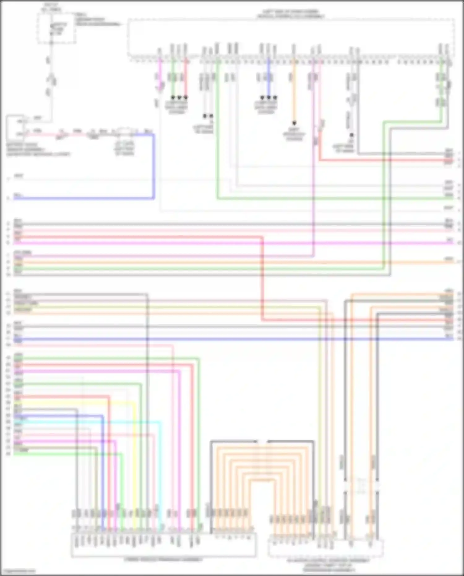 RAV4 Toyota V (2018-2024): Wiring diagram engine performance 2.5l hybrid, hybrid system circuit, lithium-ion battery (3 of 7)