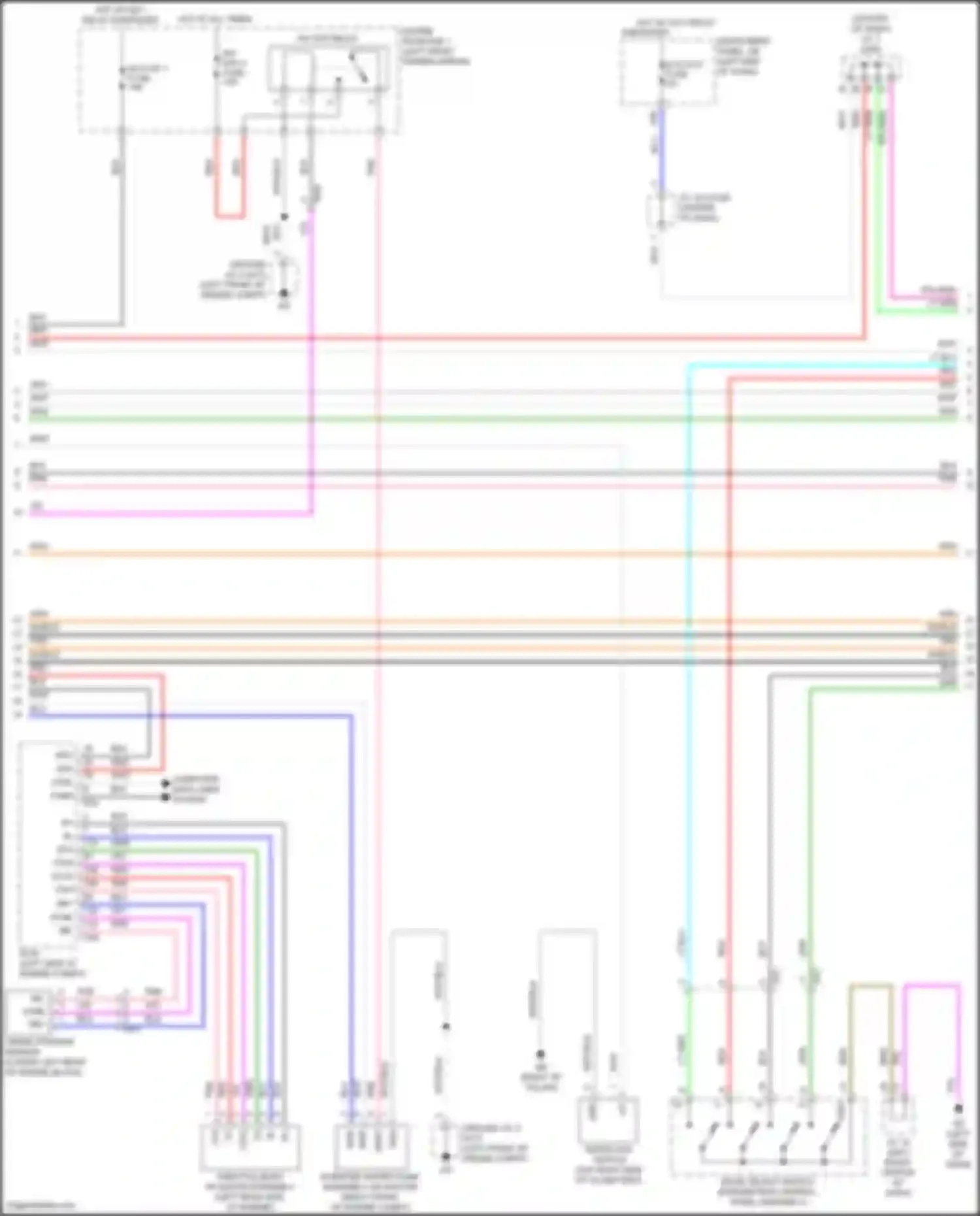 RAV4 Toyota V (2018-2024): Wiring diagram engine performance 2.5l hybrid, hybrid system circuit, lithium-ion battery (4 of 7)
