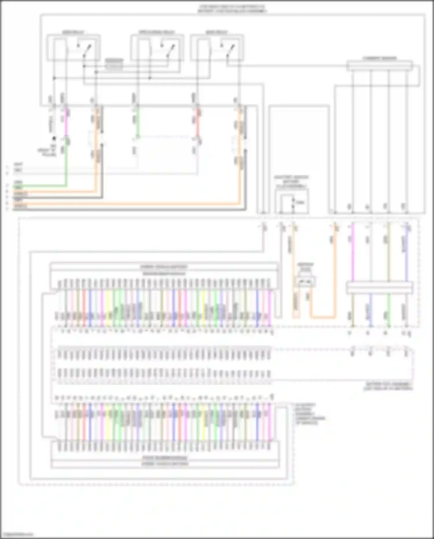 RAV4 Toyota V (2018-2024): Wiring diagram engine performance 2.5l hybrid, hybrid system circuit, lithium-ion battery (7 of 7)