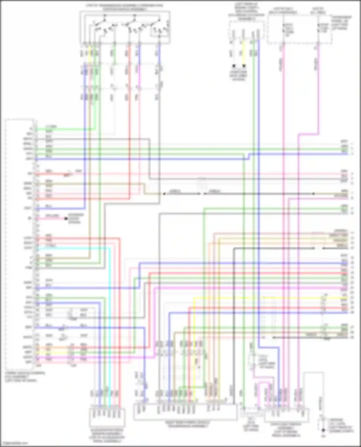 RAV4 Toyota V (2018-2024): Wiring diagram engine performance 2.5l hybrid, hybrid system circuit, nickel metal hydride battery (1 of 7)