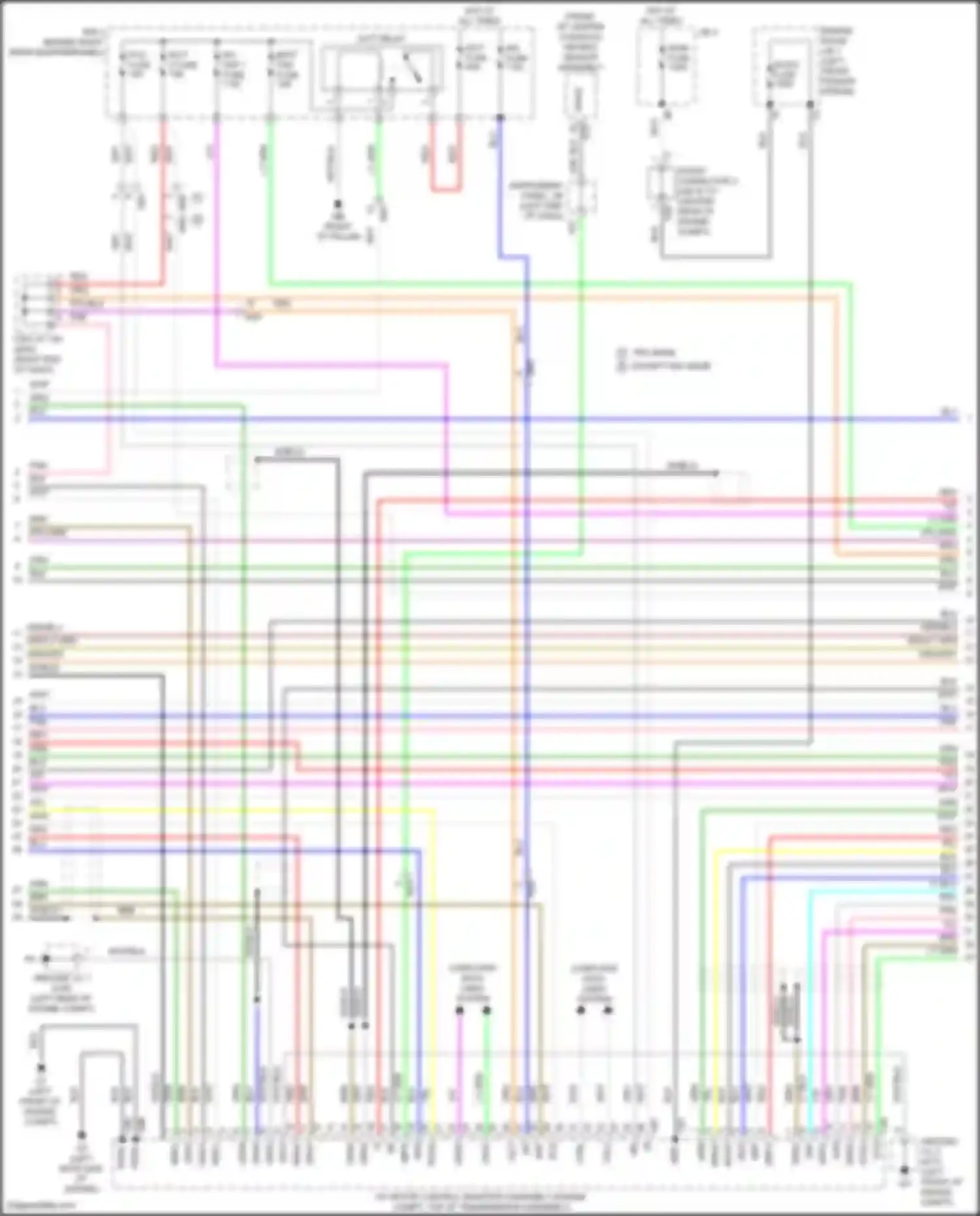 RAV4 Toyota V (2018-2024): Wiring diagram engine performance 2.5l hybrid, hybrid system circuit, nickel metal hydride battery (2 of 7)