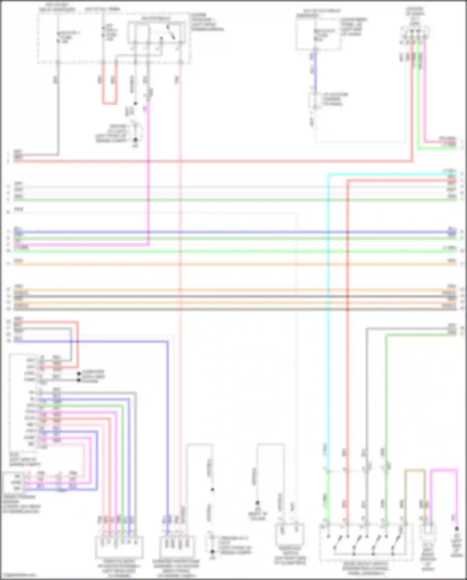 RAV4 Toyota V (2018-2024): Wiring diagram engine performance 2.5l hybrid, hybrid system circuit, nickel metal hydride battery (4 of 7)