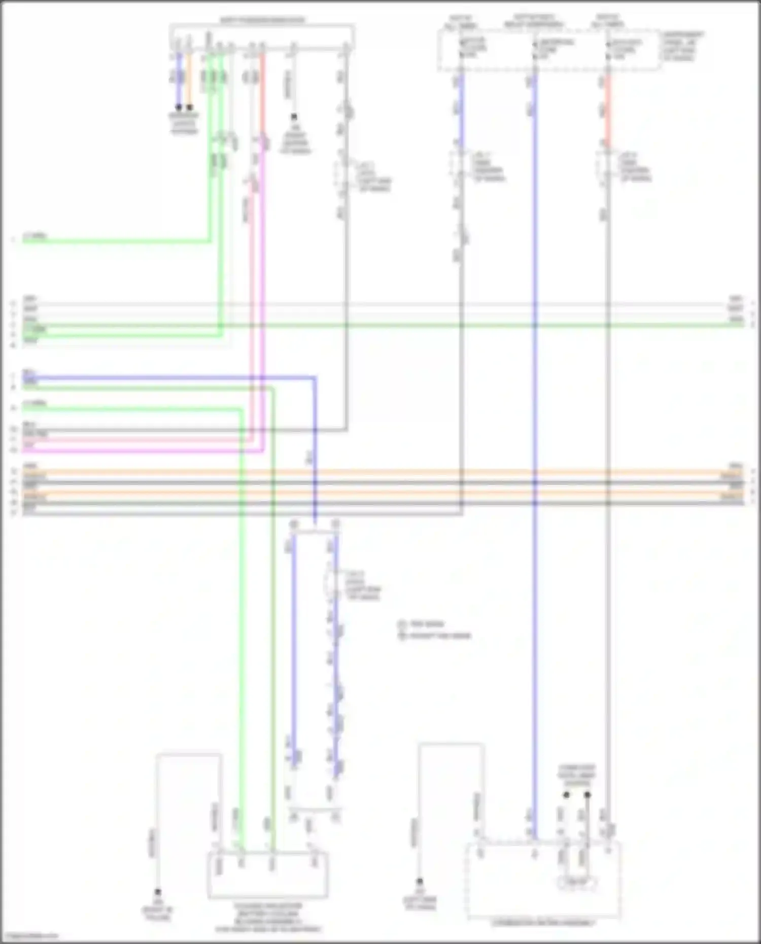 RAV4 Toyota V (2018-2024): Wiring diagram engine performance 2.5l hybrid, hybrid system circuit, nickel metal hydride battery (6 of 7)