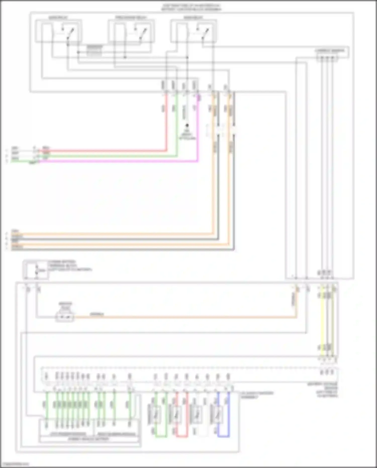 RAV4 Toyota V (2018-2024): Wiring diagram engine performance 2.5l hybrid, hybrid system circuit, nickel metal hydride battery (7 of 7)