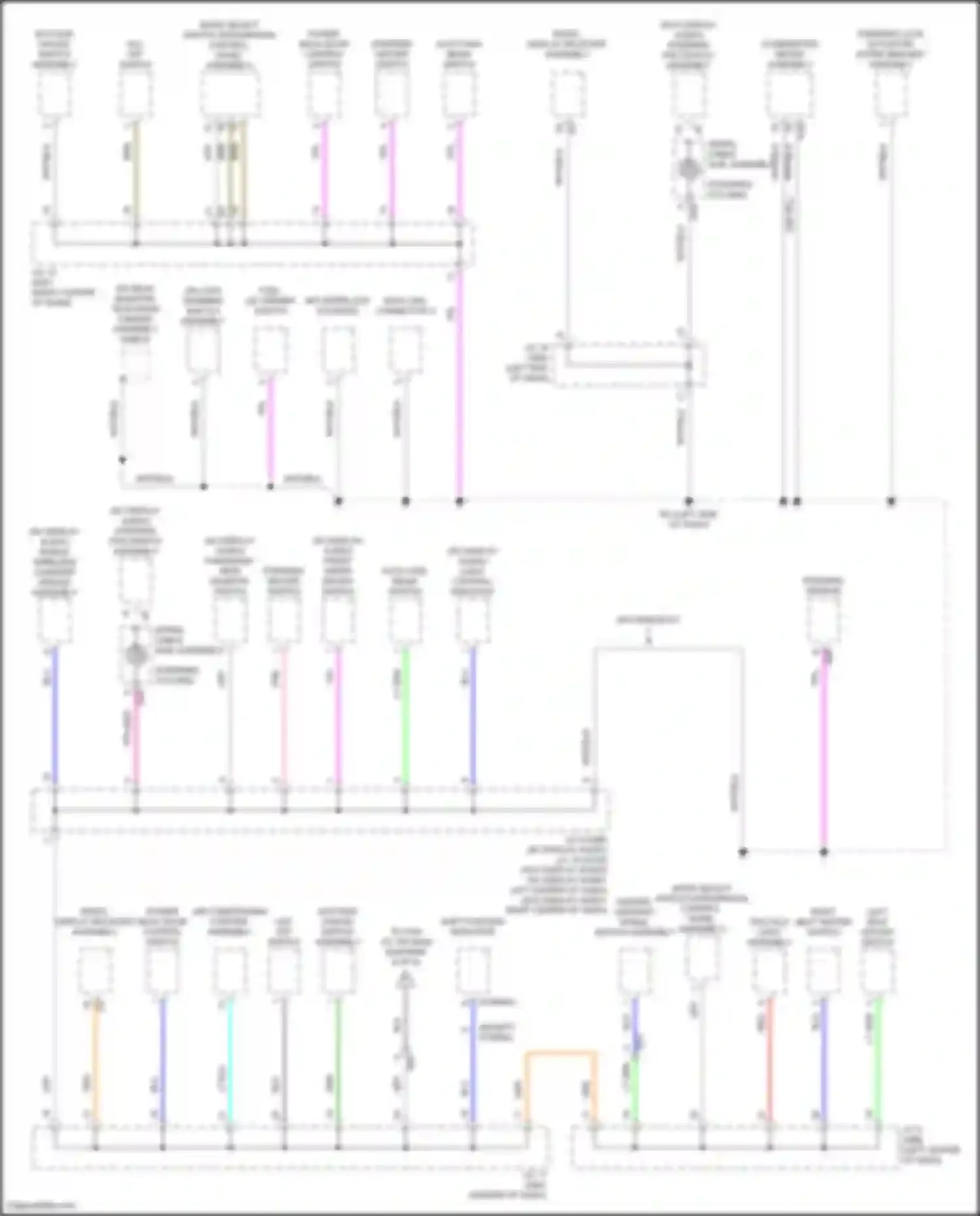 RAV4 Toyota V (2018-2024): Ground distribution circuit (5 of 8)