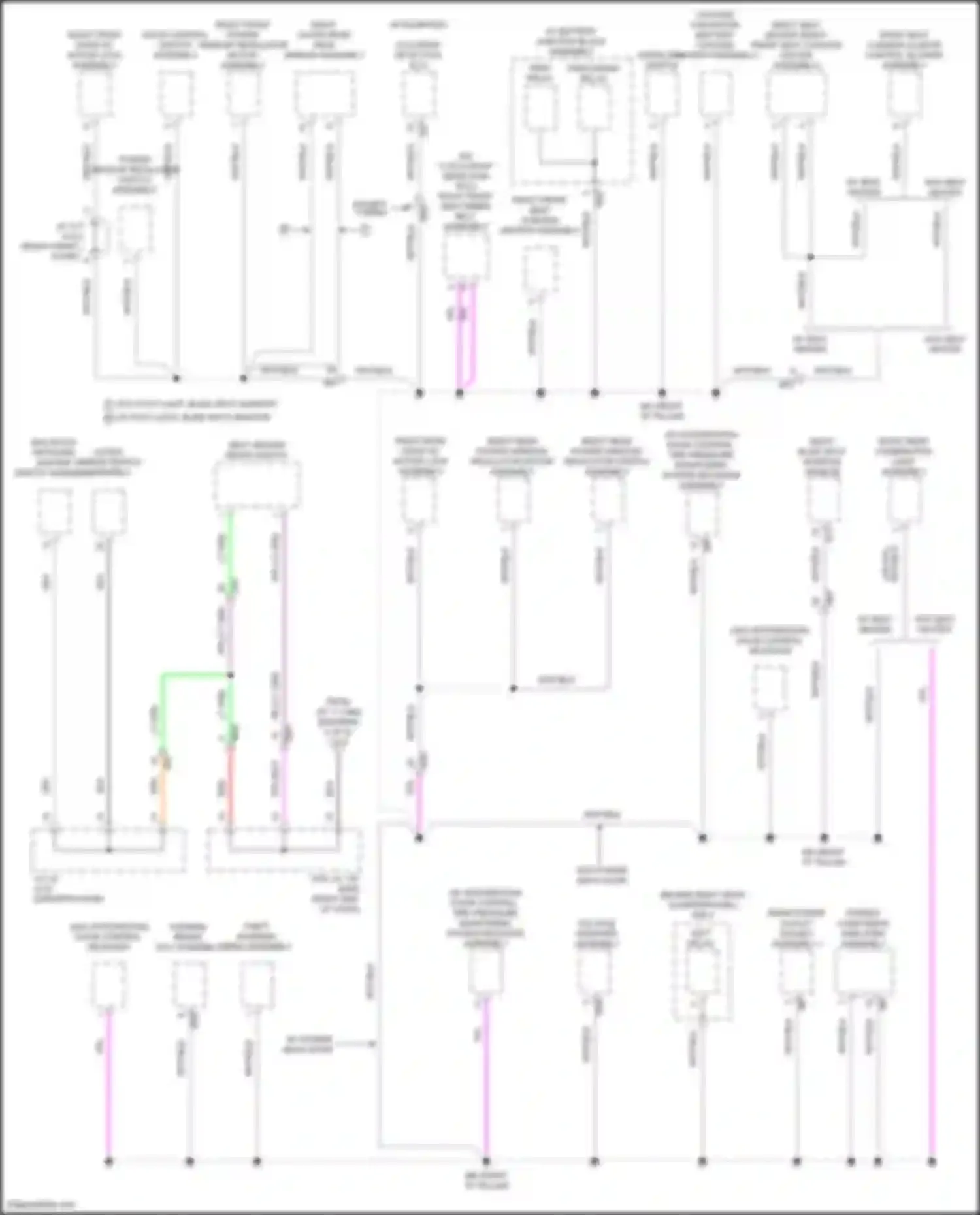 RAV4 Toyota V (2018-2024): Ground distribution circuit (6 of 8)