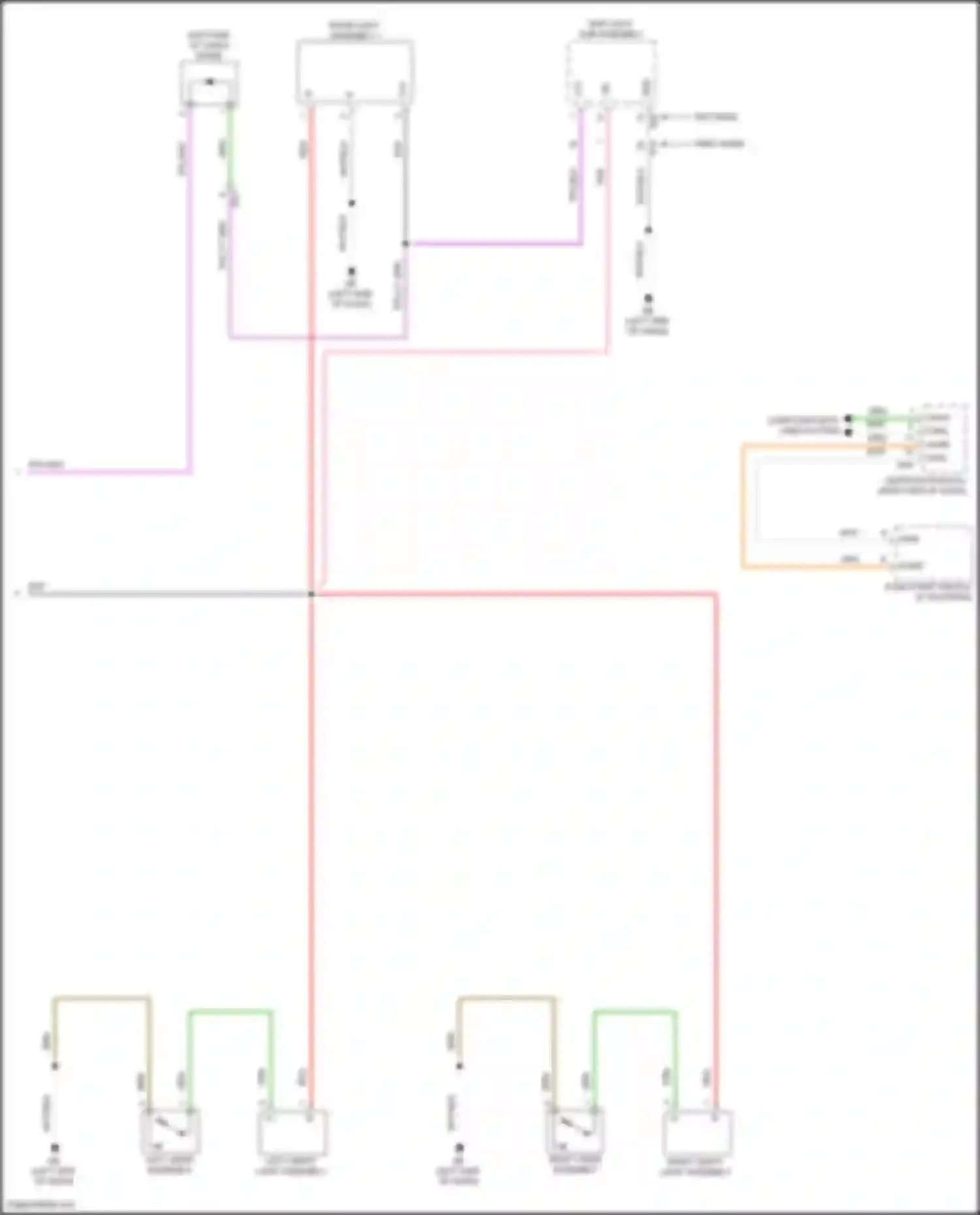 RAV4 Toyota V (2018-2024): Courtesy lamps circuit (3 of 3)