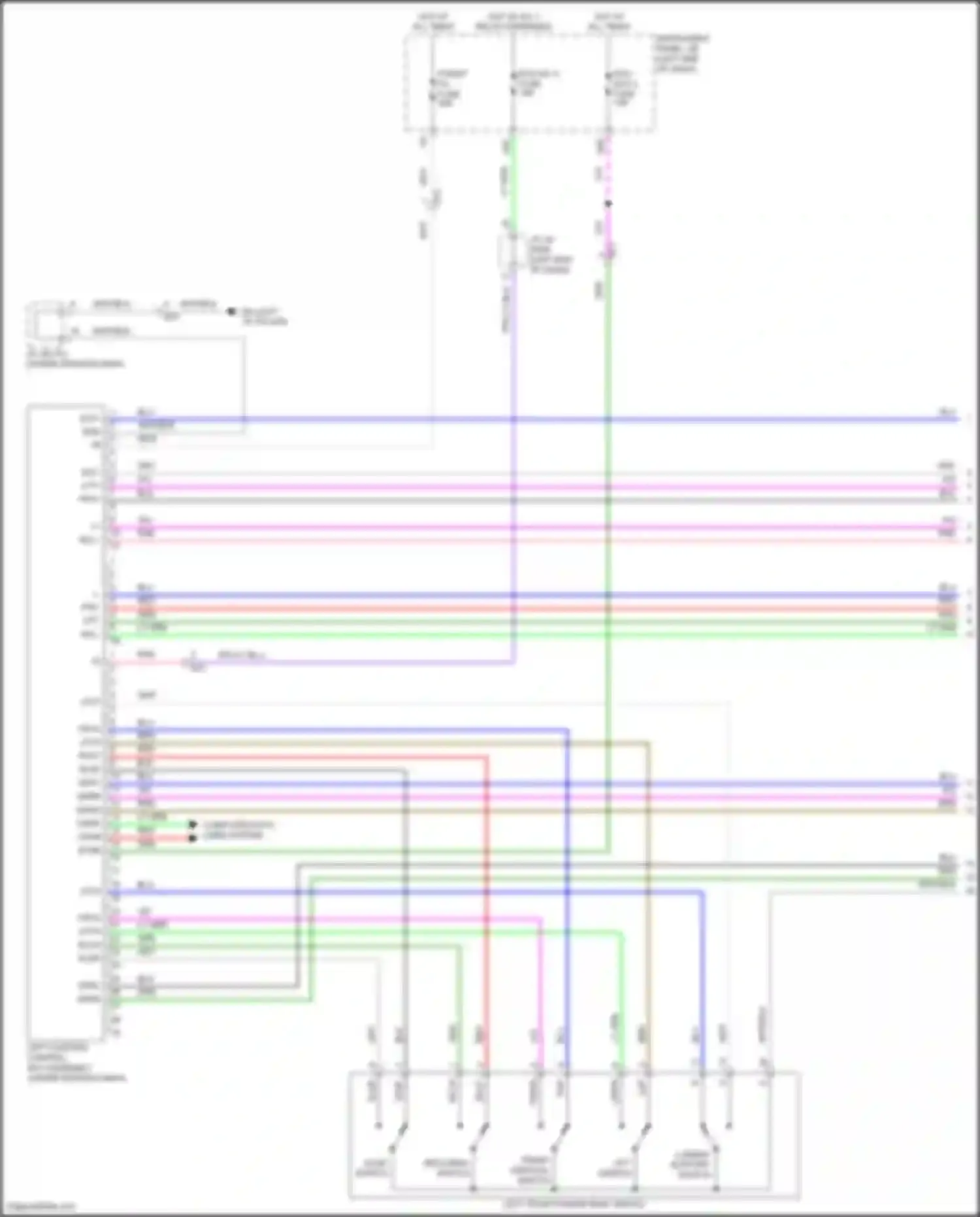 RAV4 Toyota V (2018-2024): Memory systems circuit (1 of 2)