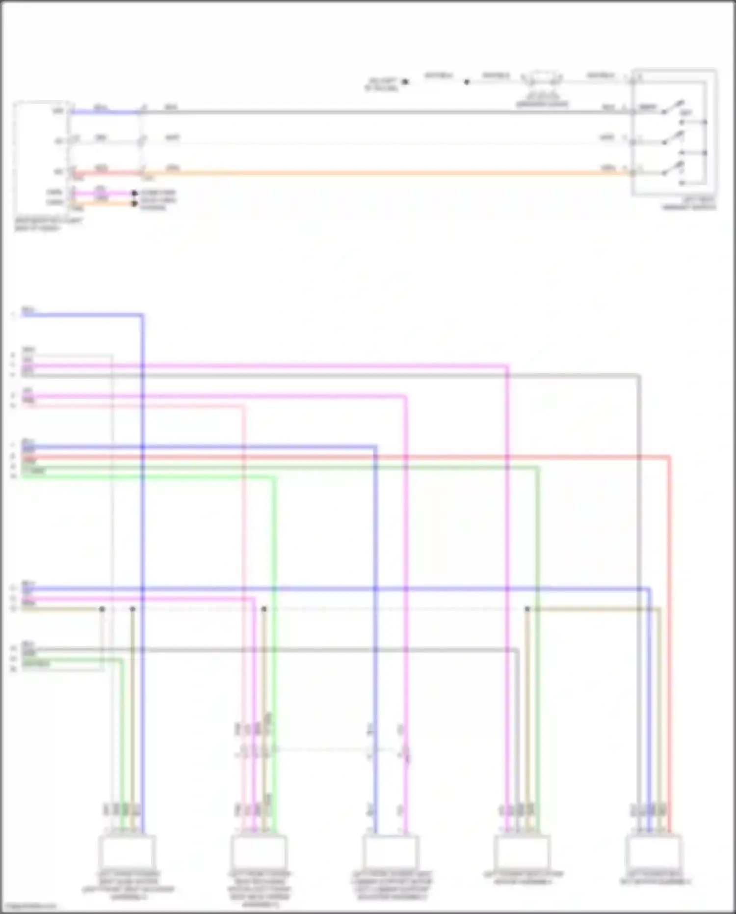 RAV4 Toyota V (2018-2024): Memory systems circuit (2 of 2)