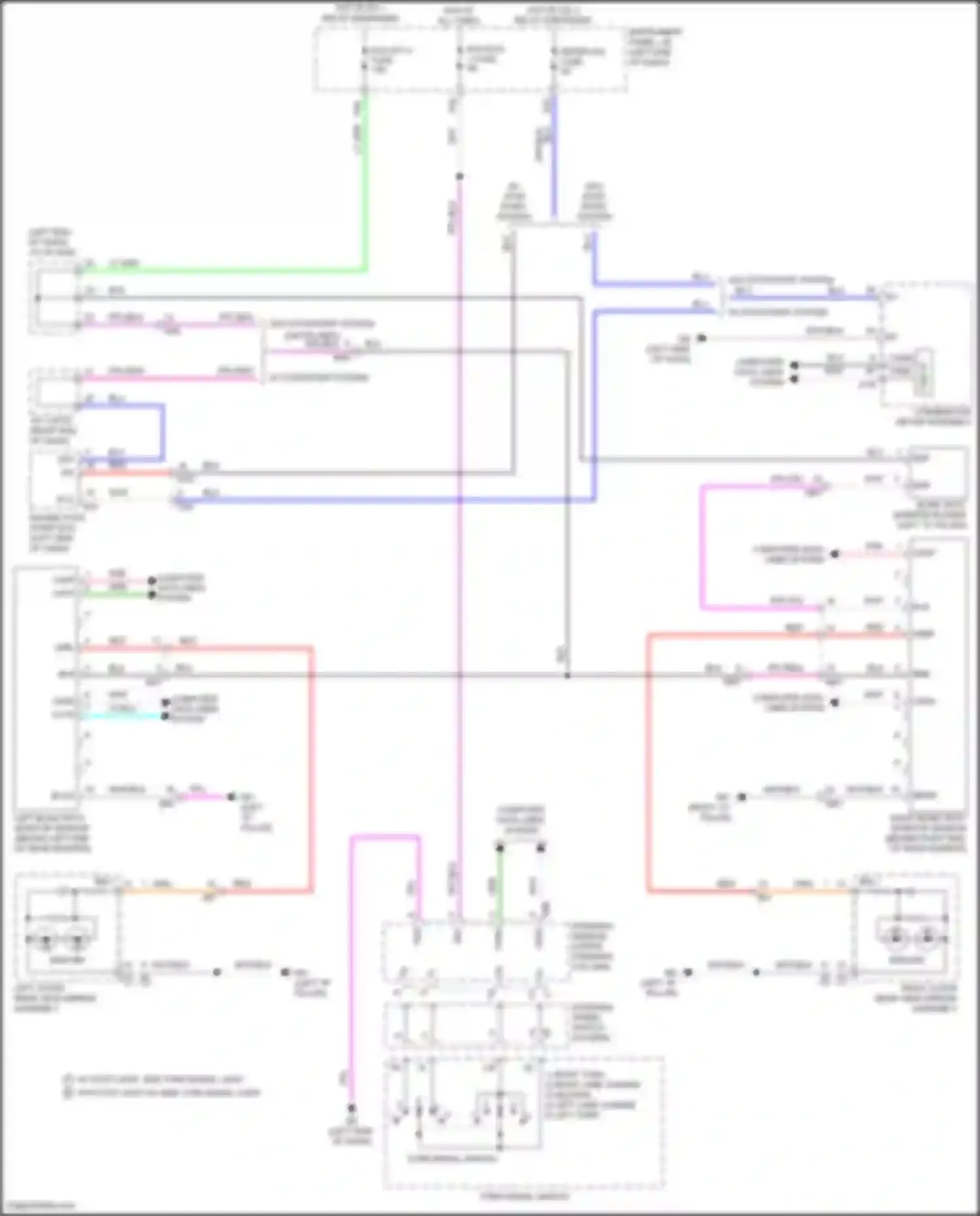 RAV4 Toyota V (2018-2024): Blind spot monitoring circuit