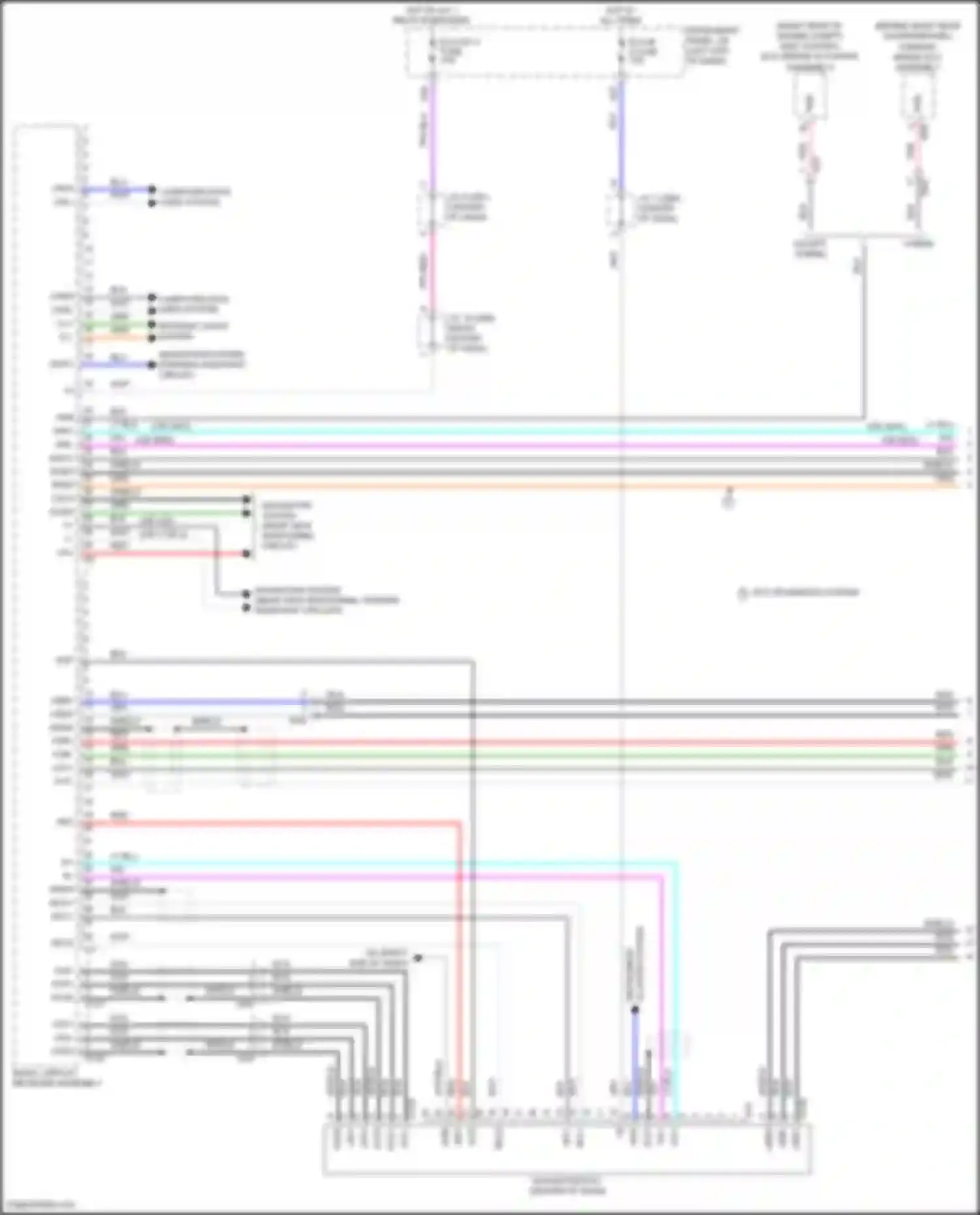 RAV4 Toyota V (2018-2024): Navigation circuit, w/ separate amplifier (1 of 5)