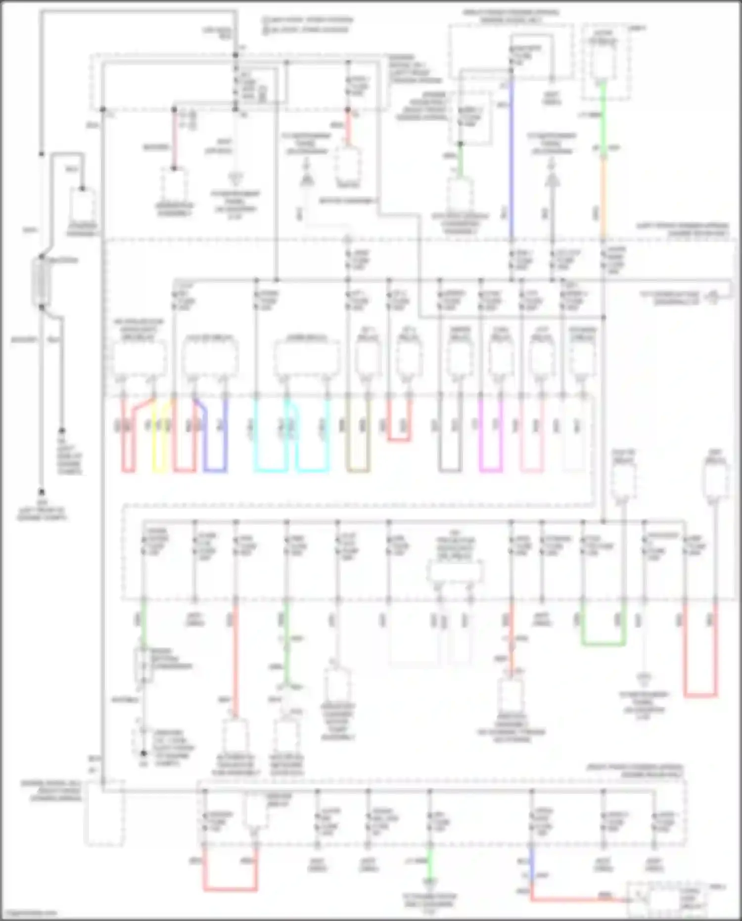 RAV4 Toyota V (2018-2024): Power distribution circuit, except hybrid (1 of 9)