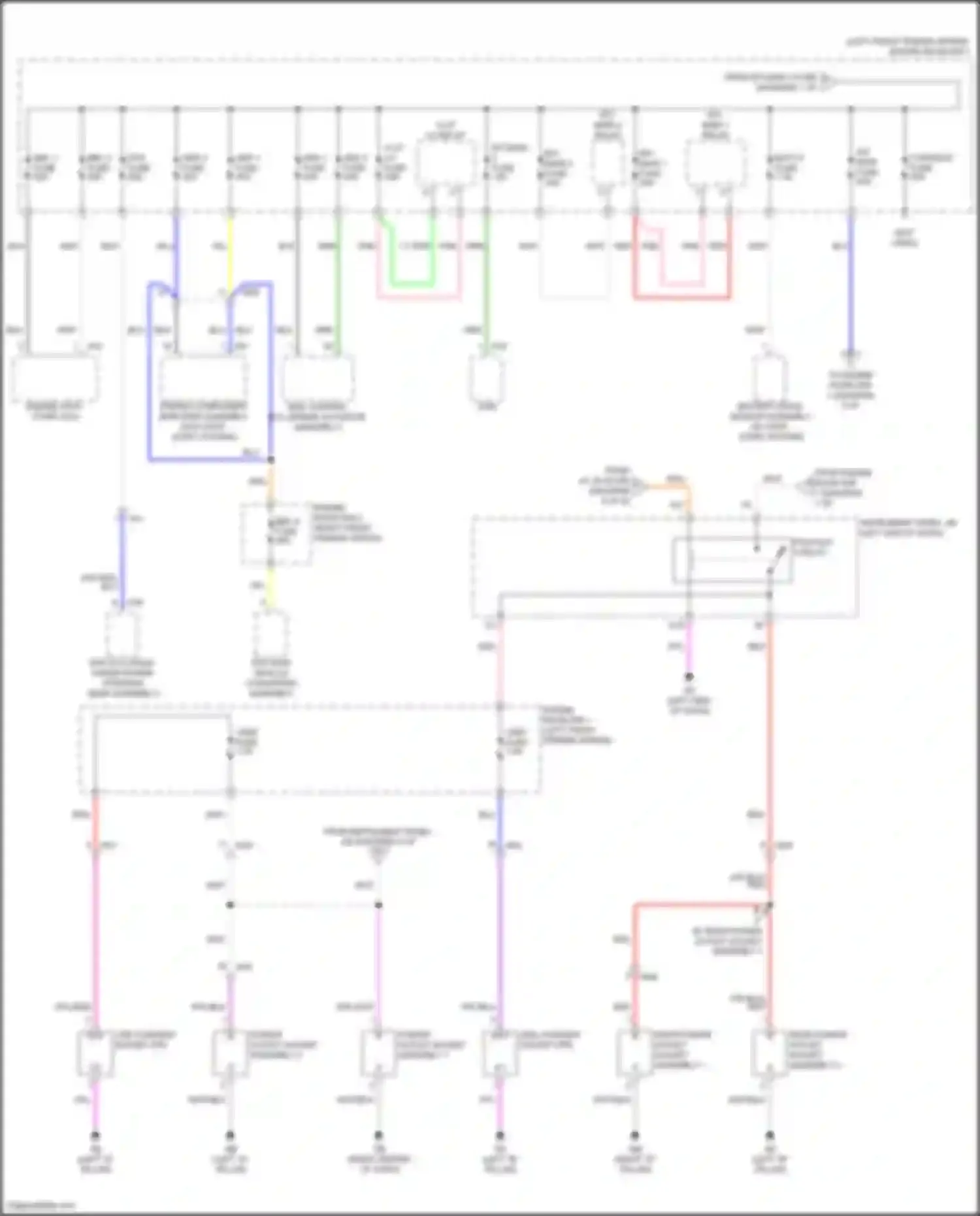 RAV4 Toyota V (2018-2024): Power distribution circuit, except hybrid (2 of 9)