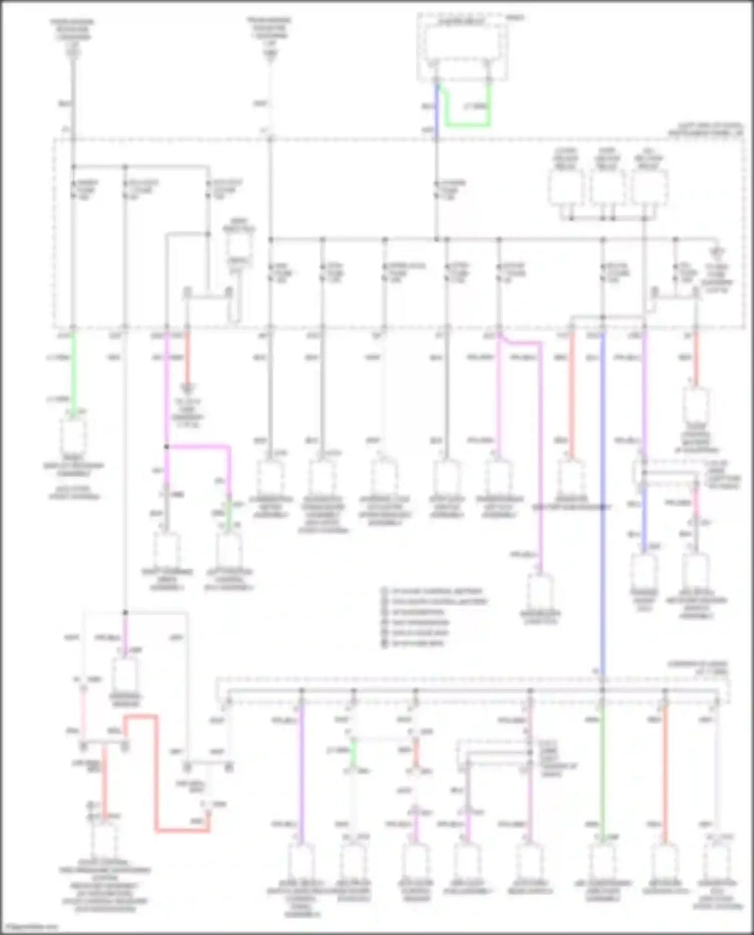 RAV4 Toyota V (2018-2024): Power distribution circuit, except hybrid (4 of 9)