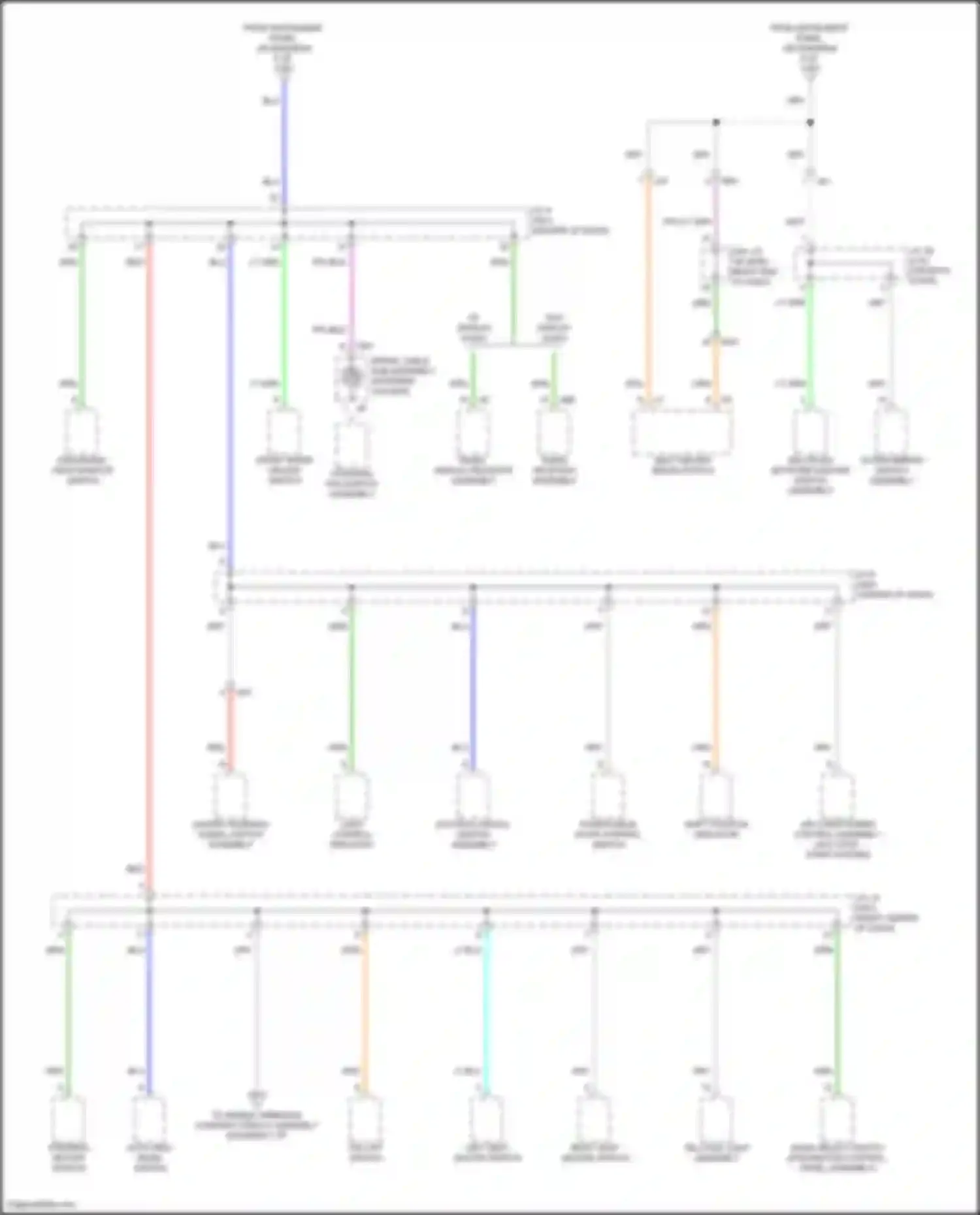 RAV4 Toyota V (2018-2024): Power distribution circuit, except hybrid (6 of 9)
