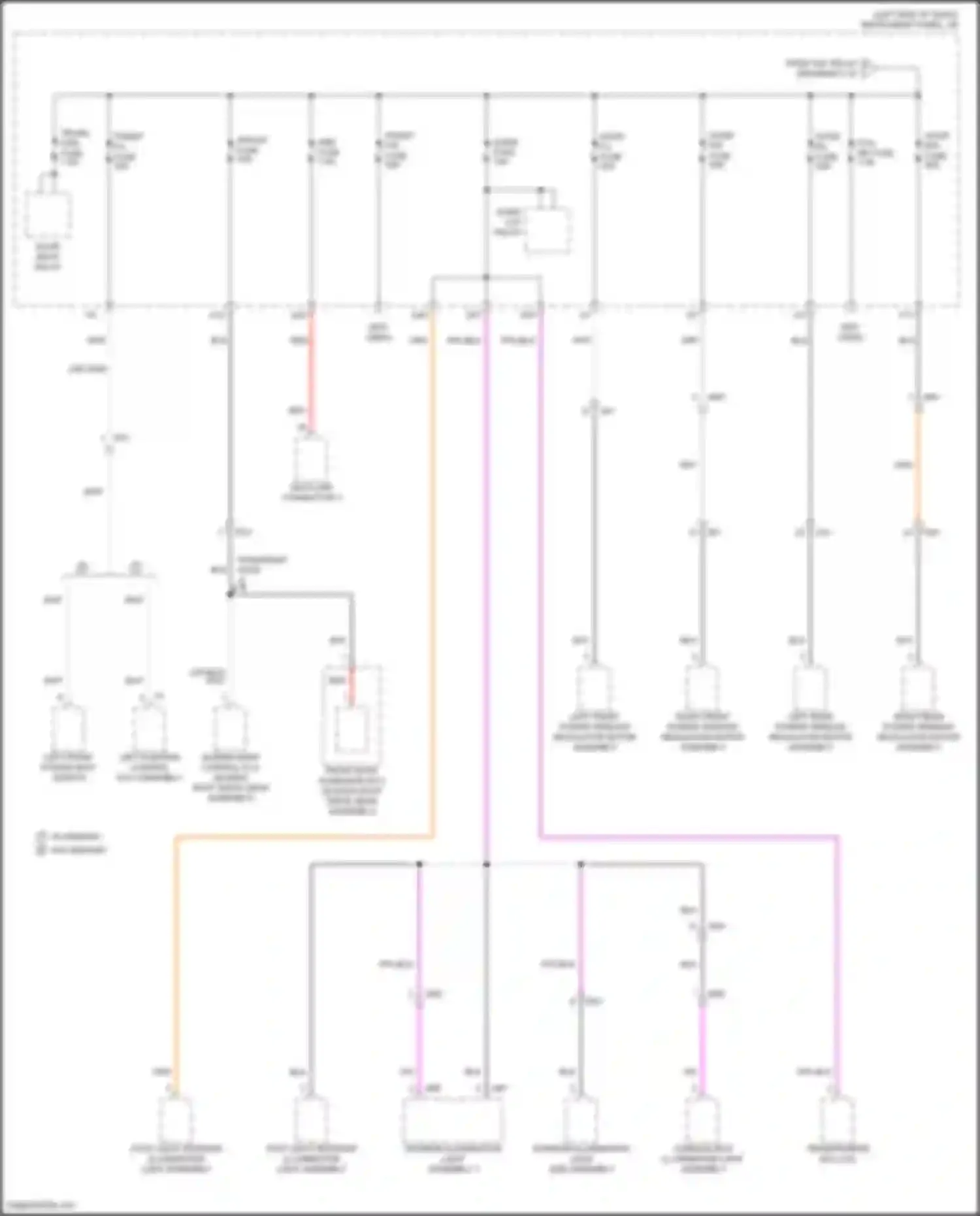 RAV4 Toyota V (2018-2024): Power distribution circuit, except hybrid (9 of 9)