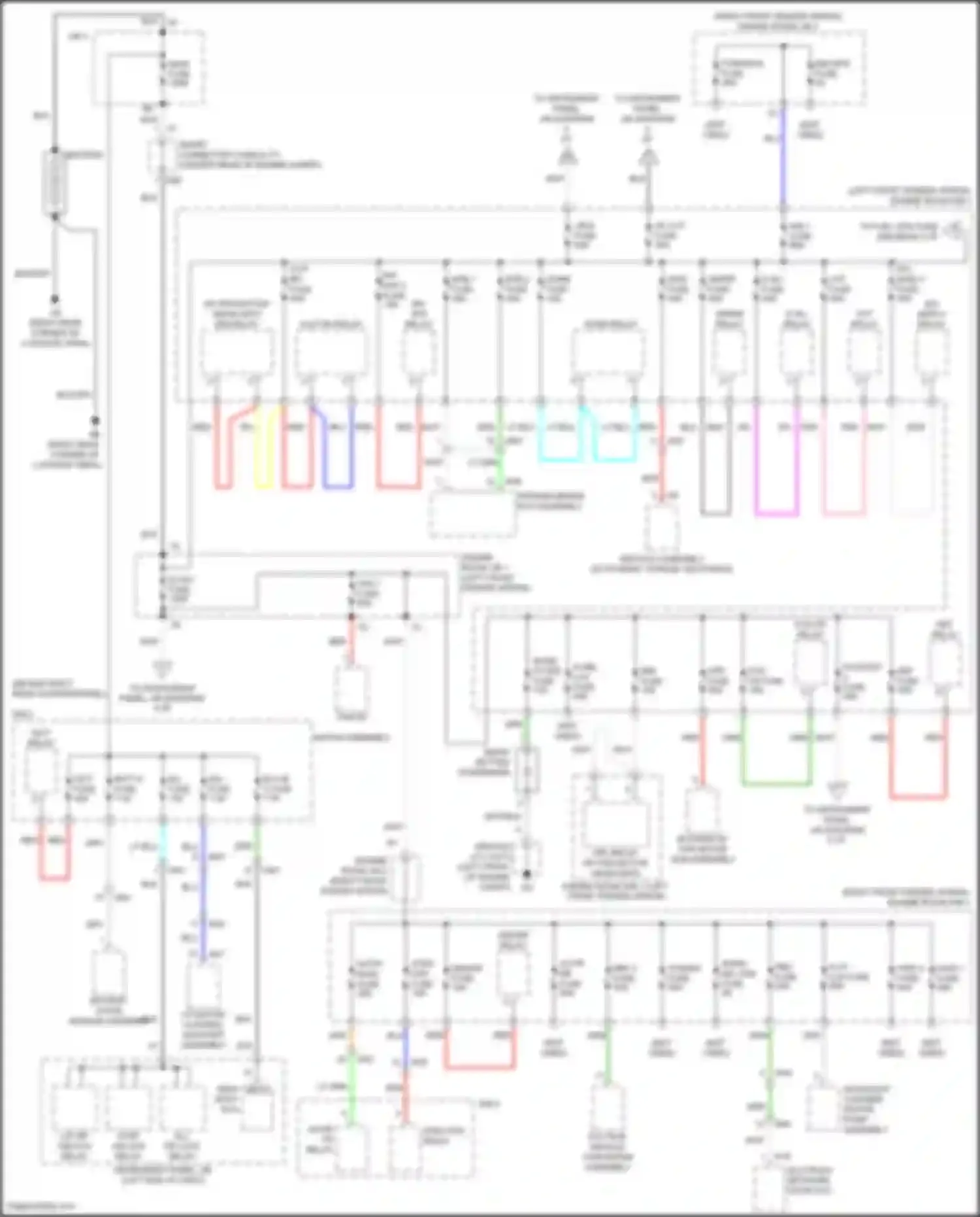 RAV4 Toyota V (2018-2024): Power distribution circuit, hybrid (1 of 9)