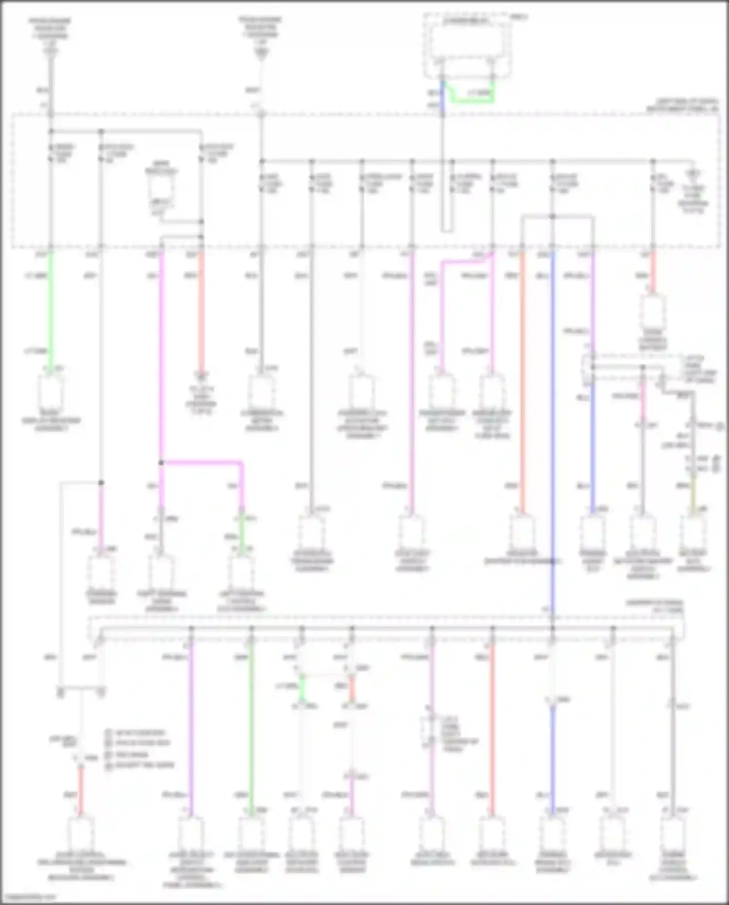 RAV4 Toyota V (2018-2024): Power distribution circuit, hybrid (4 of 9)