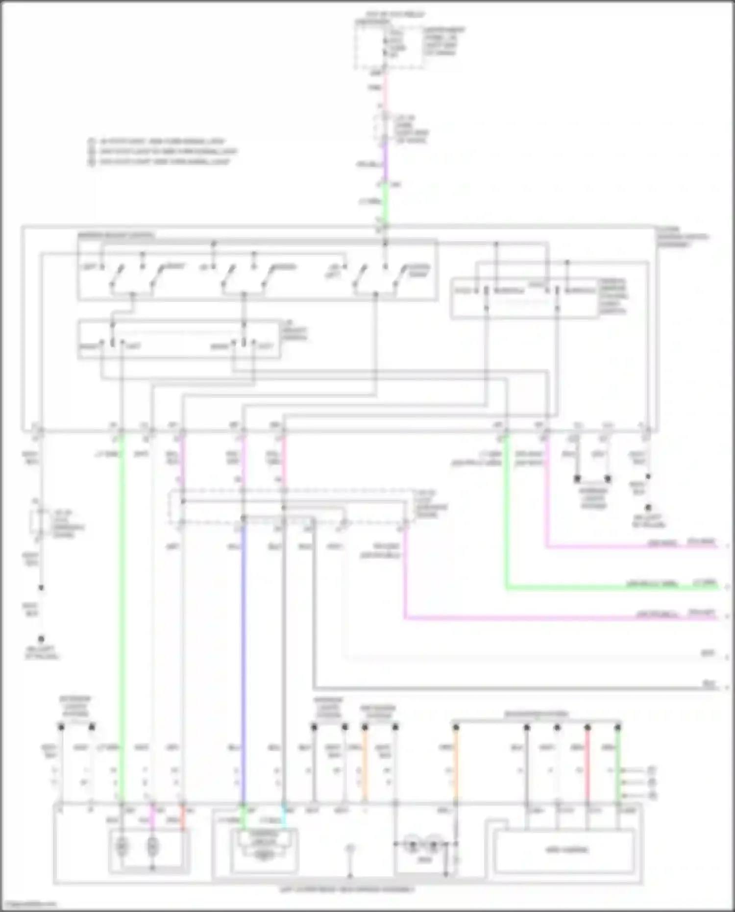 RAV4 Toyota V (2018-2024): Power mirrors circuit (1 of 2)