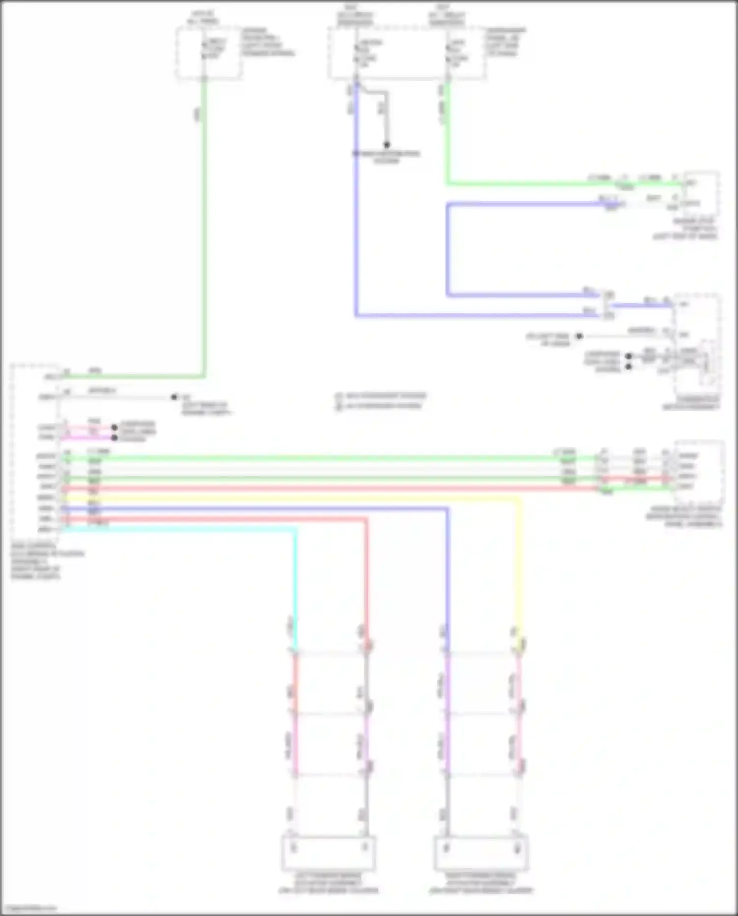 RAV4 Toyota V (2018-2024): Electric parking brake circuit, except hybrid