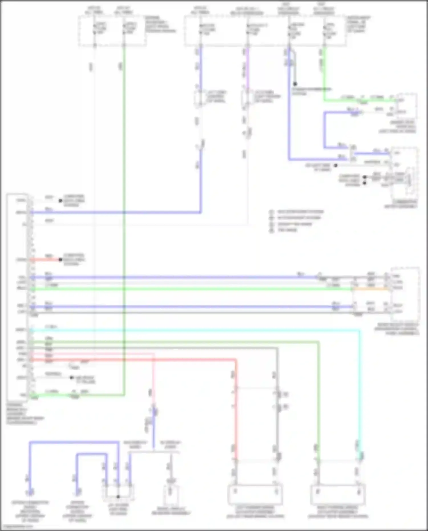RAV4 Toyota V (2018-2024): Electric parking brake circuit, hybrid