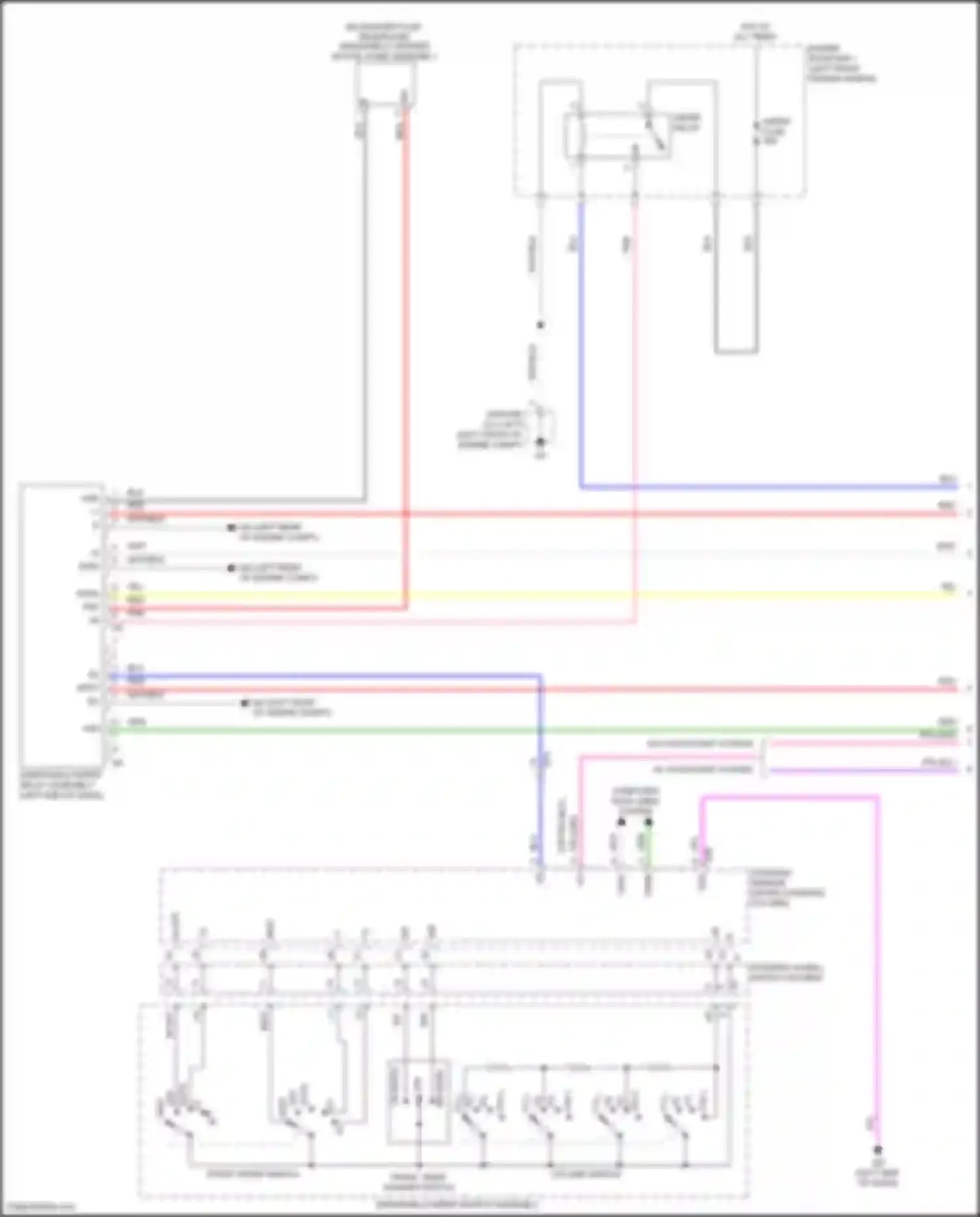 RAV4 Toyota V (2018-2024): Front wiper/washer circuit (1 of 2)