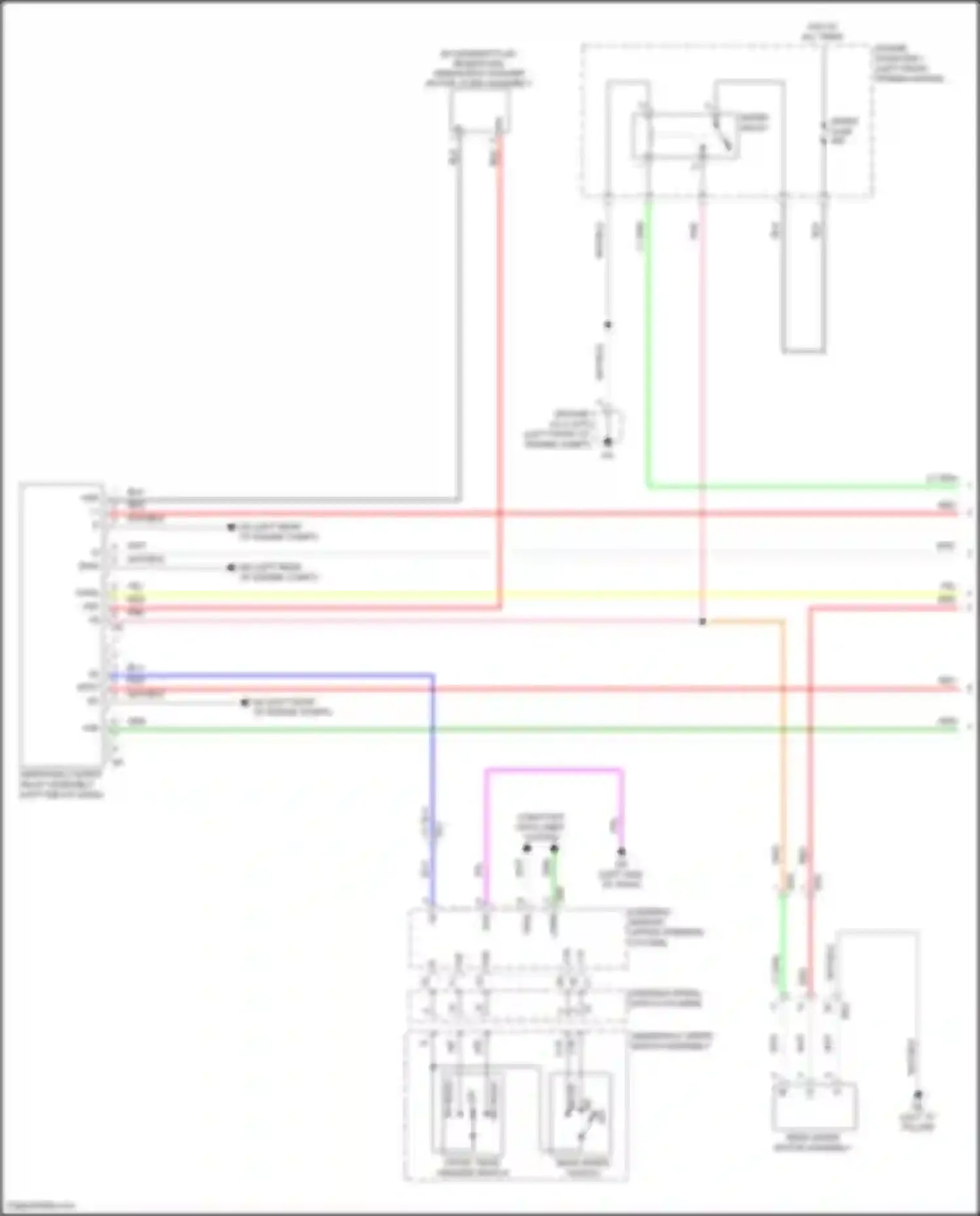 RAV4 Toyota V (2018-2024): Rear wiper/washer circuit (1 of 2)