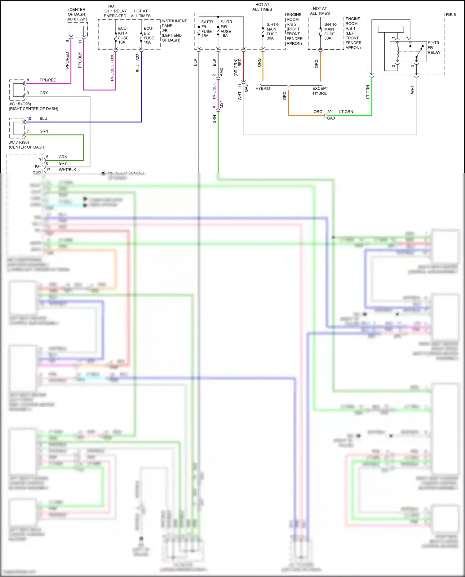 Toyota RAV4 V (2018-2024) computer data lines system wiring diagram  (22 of 121)