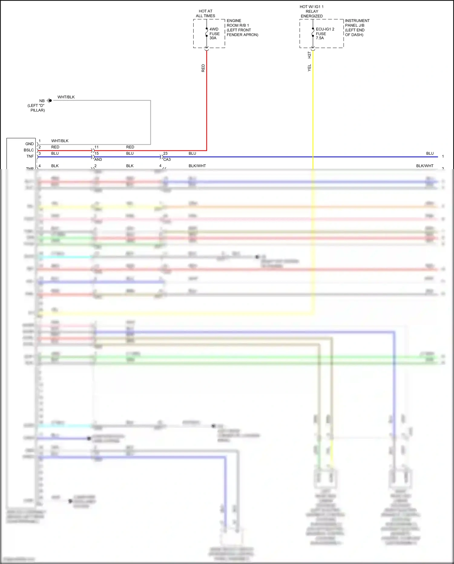 Toyota RAV4 V (2018-2024) computer data lines system wiring diagram  (41 of 121)