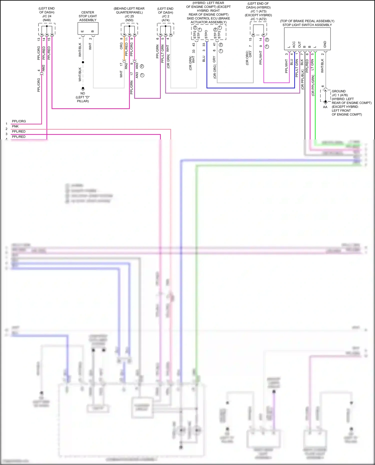 Toyota RAV4 V (2018-2024) computer data lines system wiring diagram  (83 of 121)