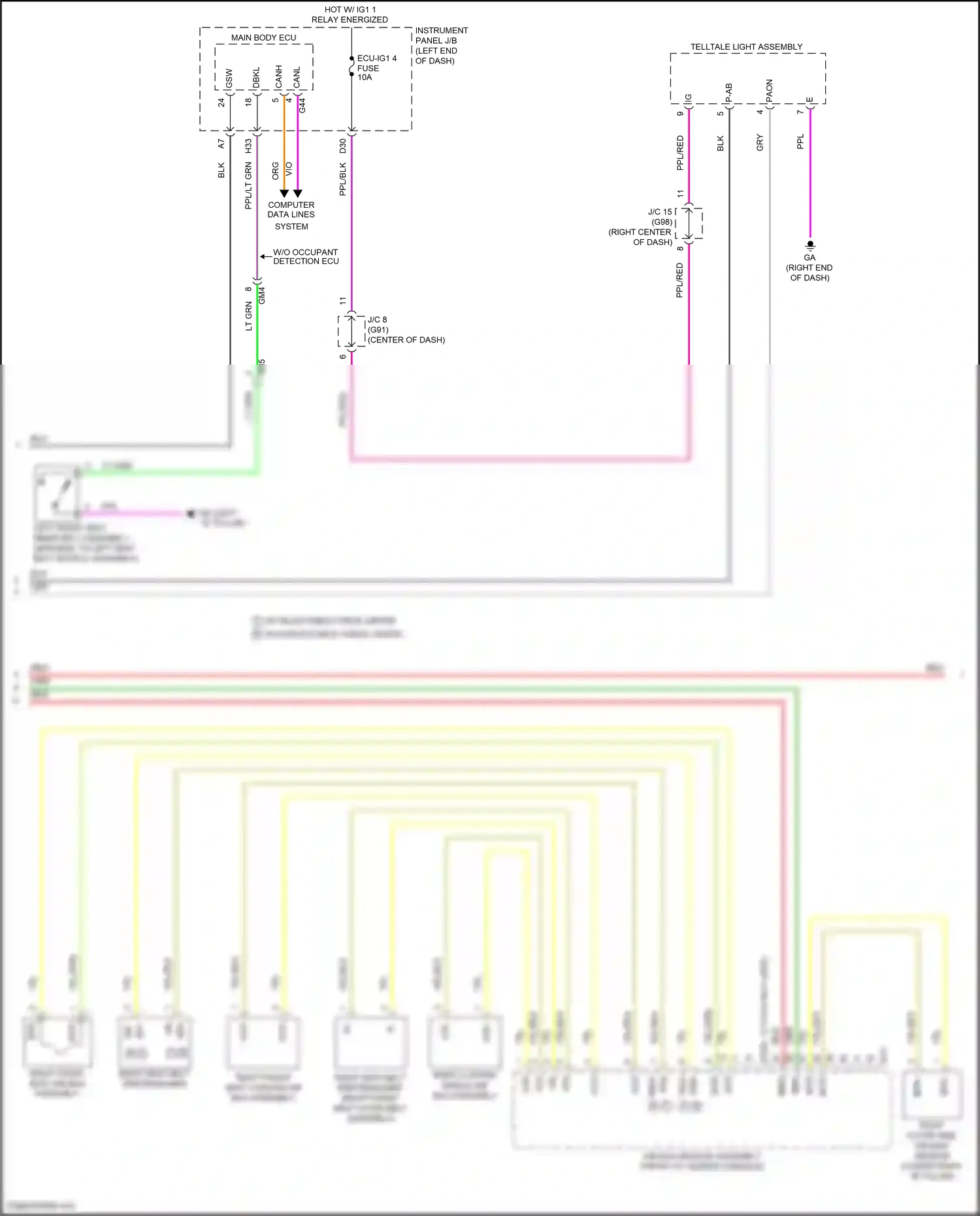 Toyota RAV4 V (2018-2024) computer data lines system wiring diagram  (79 of 121)