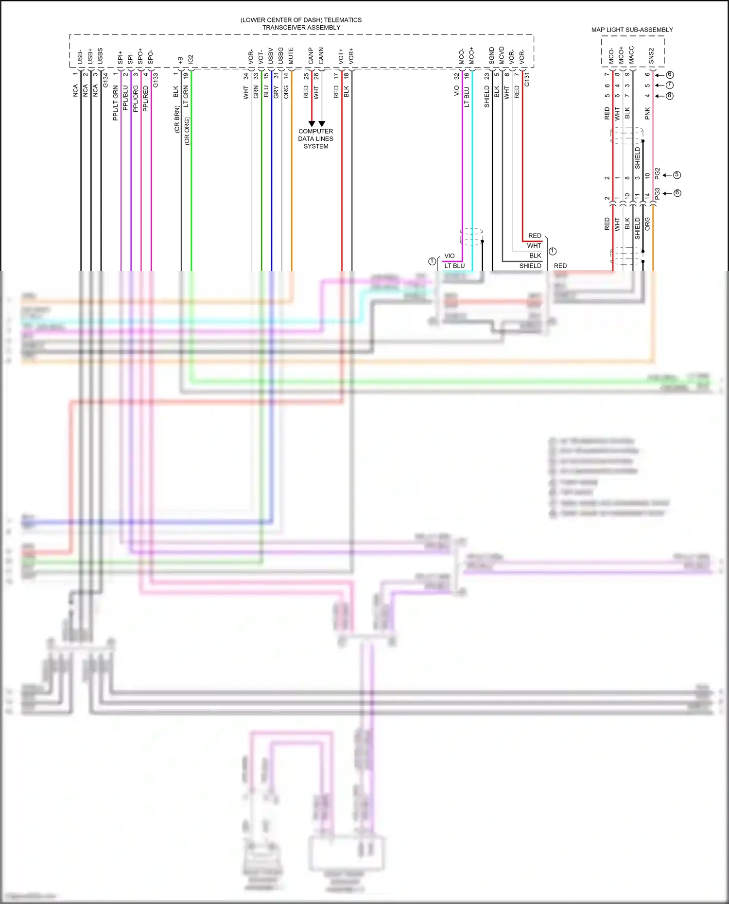 Toyota RAV4 V (2018-2024) computer data lines system wiring diagram  (12 of 121)