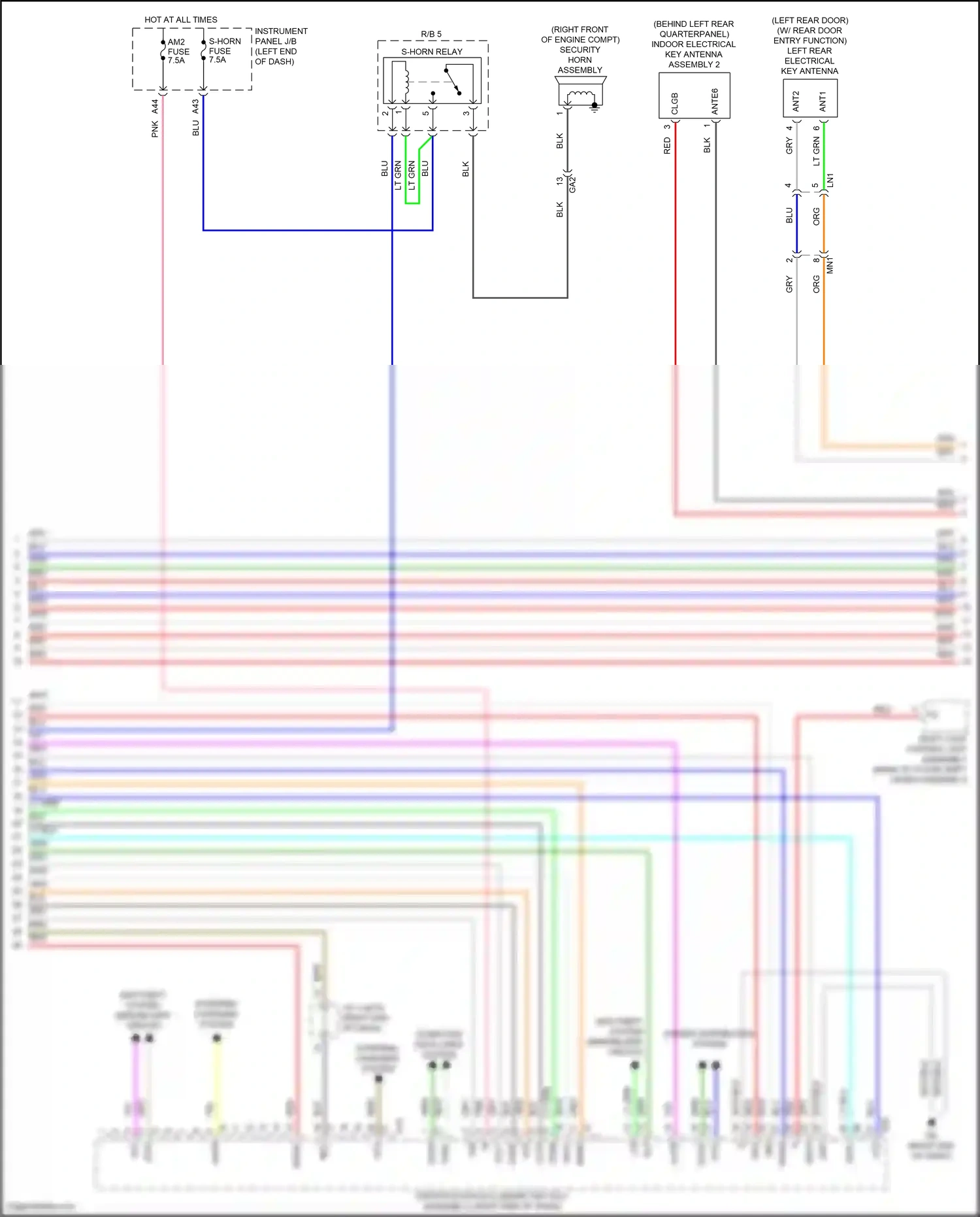 Toyota RAV4 V (2018-2024) computer data lines system wiring diagram  (37 of 121)