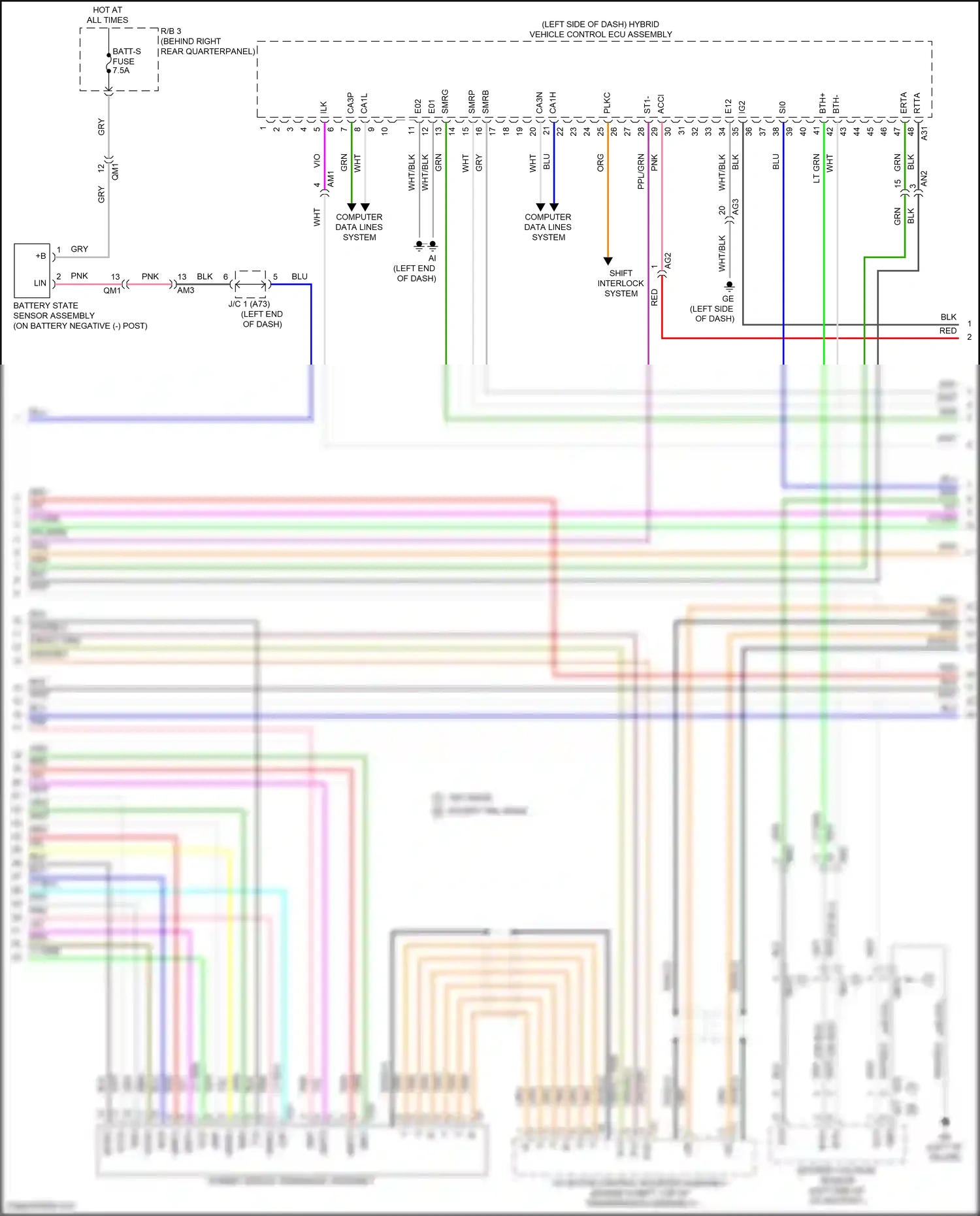 Toyota RAV4 V (2018-2024) computer data lines system wiring diagram  (118 of 121)