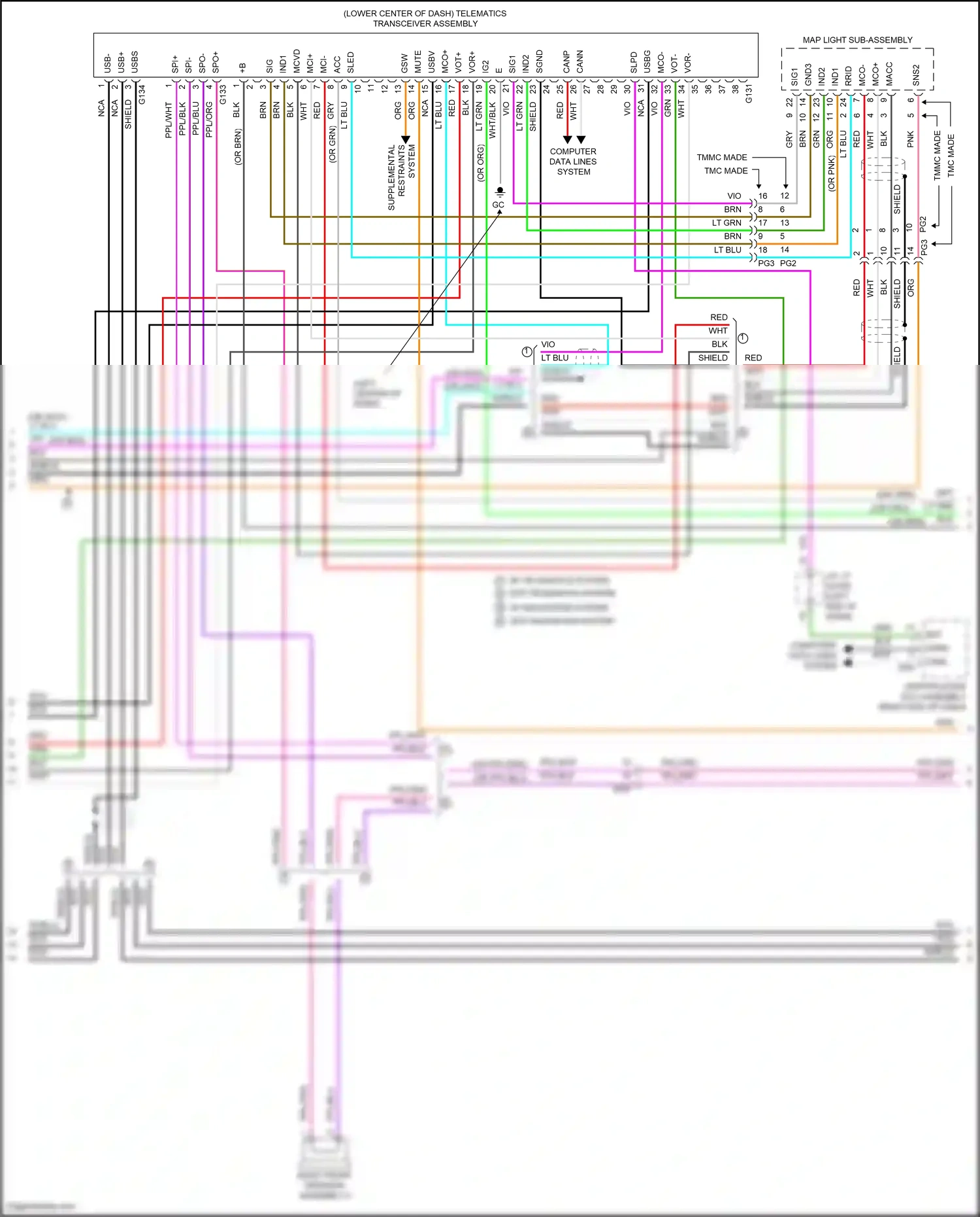 Toyota RAV4 V (2018-2024) computer data lines system wiring diagram  (14 of 121)