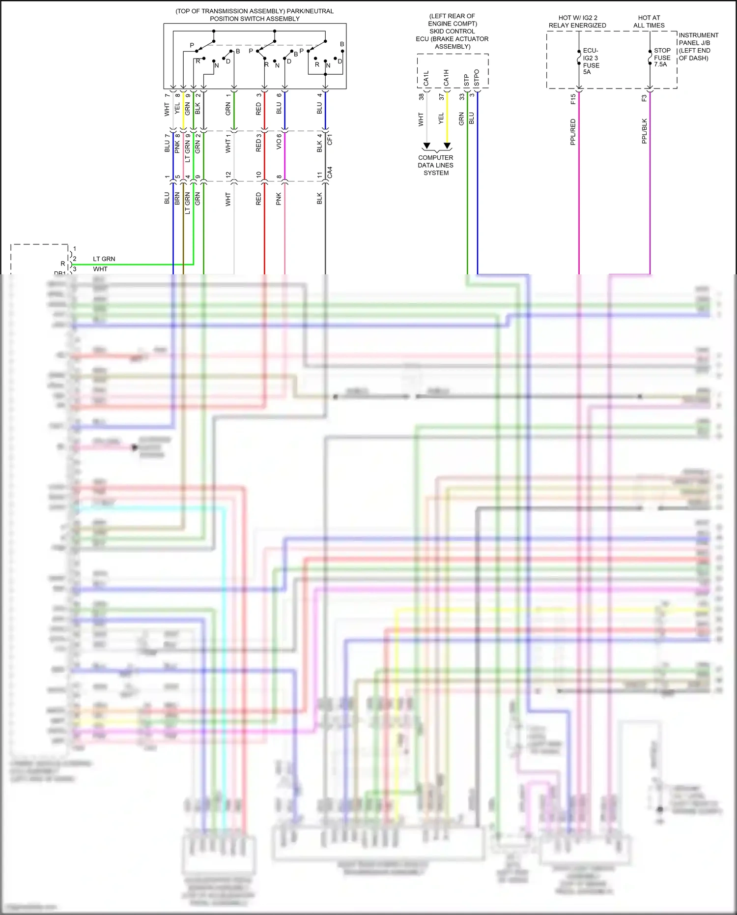 Toyota RAV4 V (2018-2024) computer data lines system wiring diagram  (121 of 121)