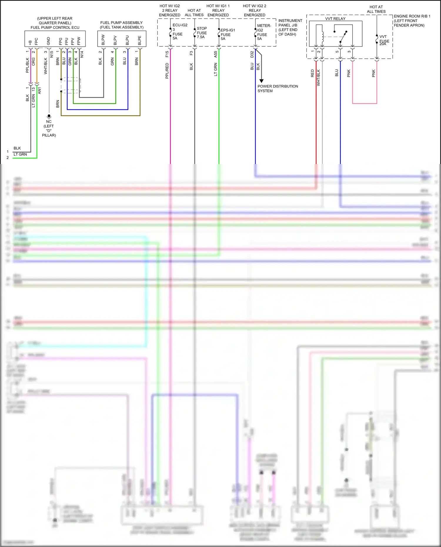 Toyota RAV4 V (2018-2024) computer data lines system wiring diagram  (108 of 121)