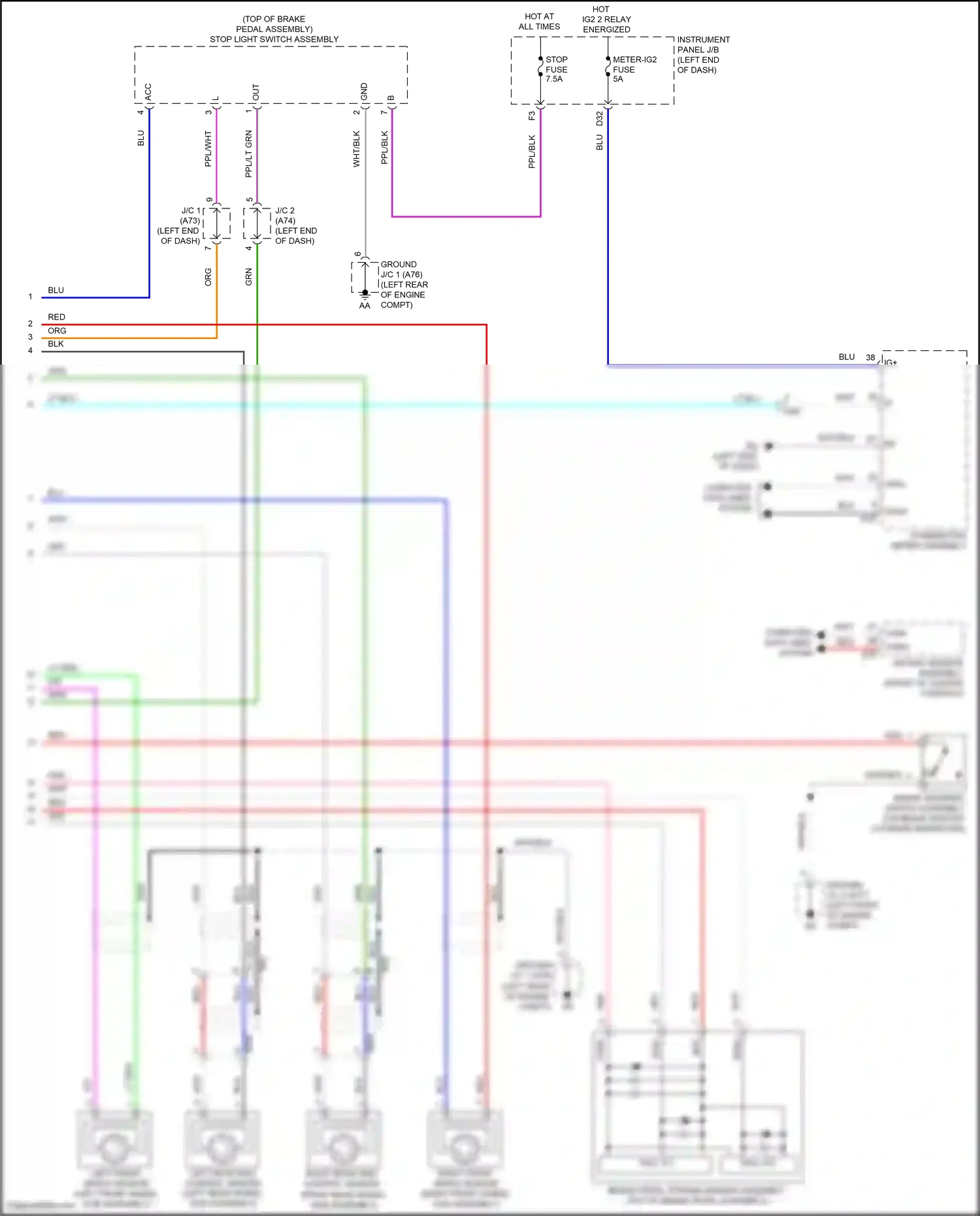 Toyota RAV4 V (2018-2024) computer data lines system wiring diagram  (47 of 121)
