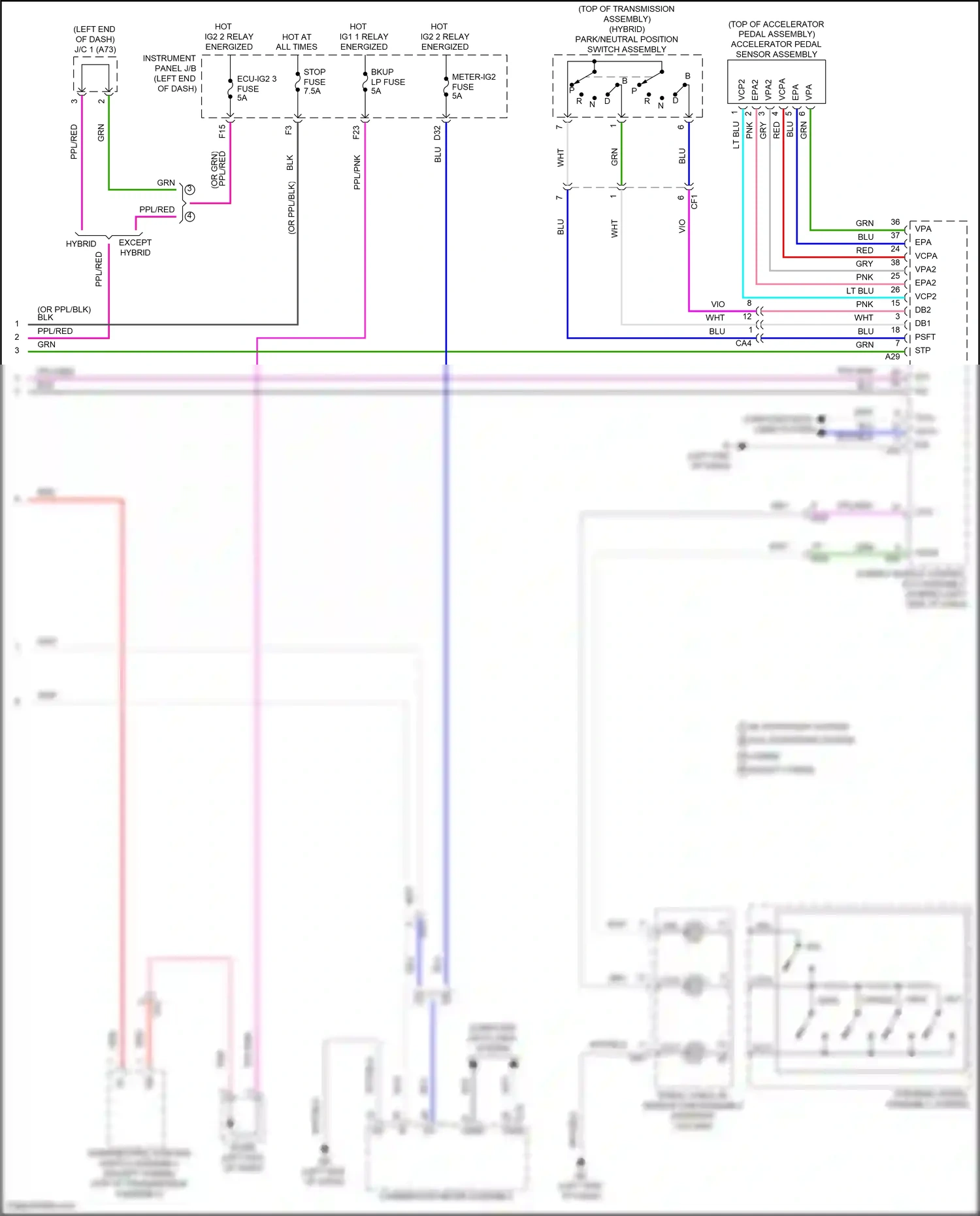 Toyota RAV4 V (2018-2024) computer data lines system wiring diagram  (73 of 121)