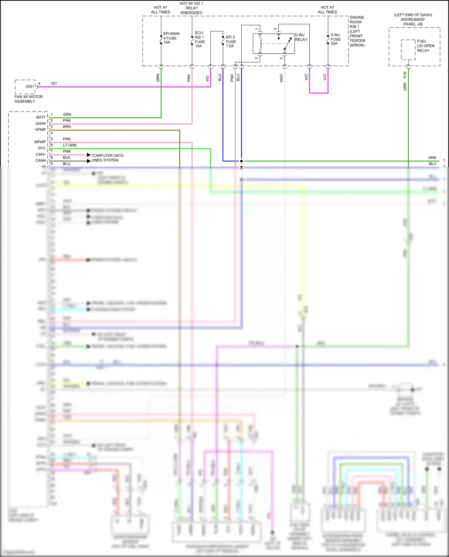 Toyota RAV4 V (2018-2024) vcpp wiring diagram  (2 of 2)
